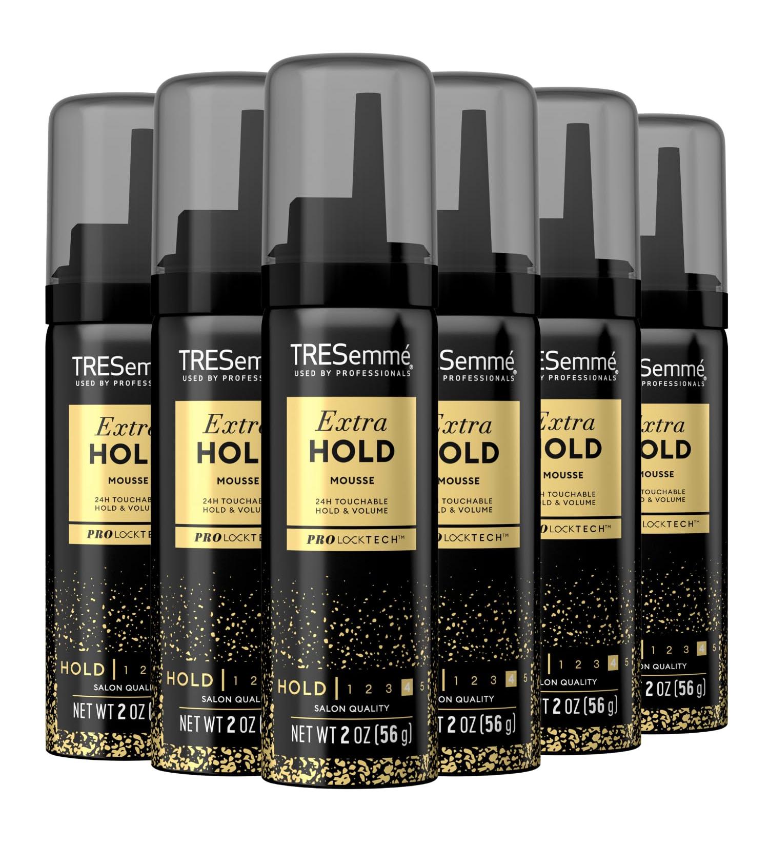 TRESemm Extra Hold Mousse for Curls & Volume - Travel Size 2 Oz (Pack of 6) - Frizz Control Hair Care for Men & Women | International Shipping Available - Buy Online on GoSupps.com