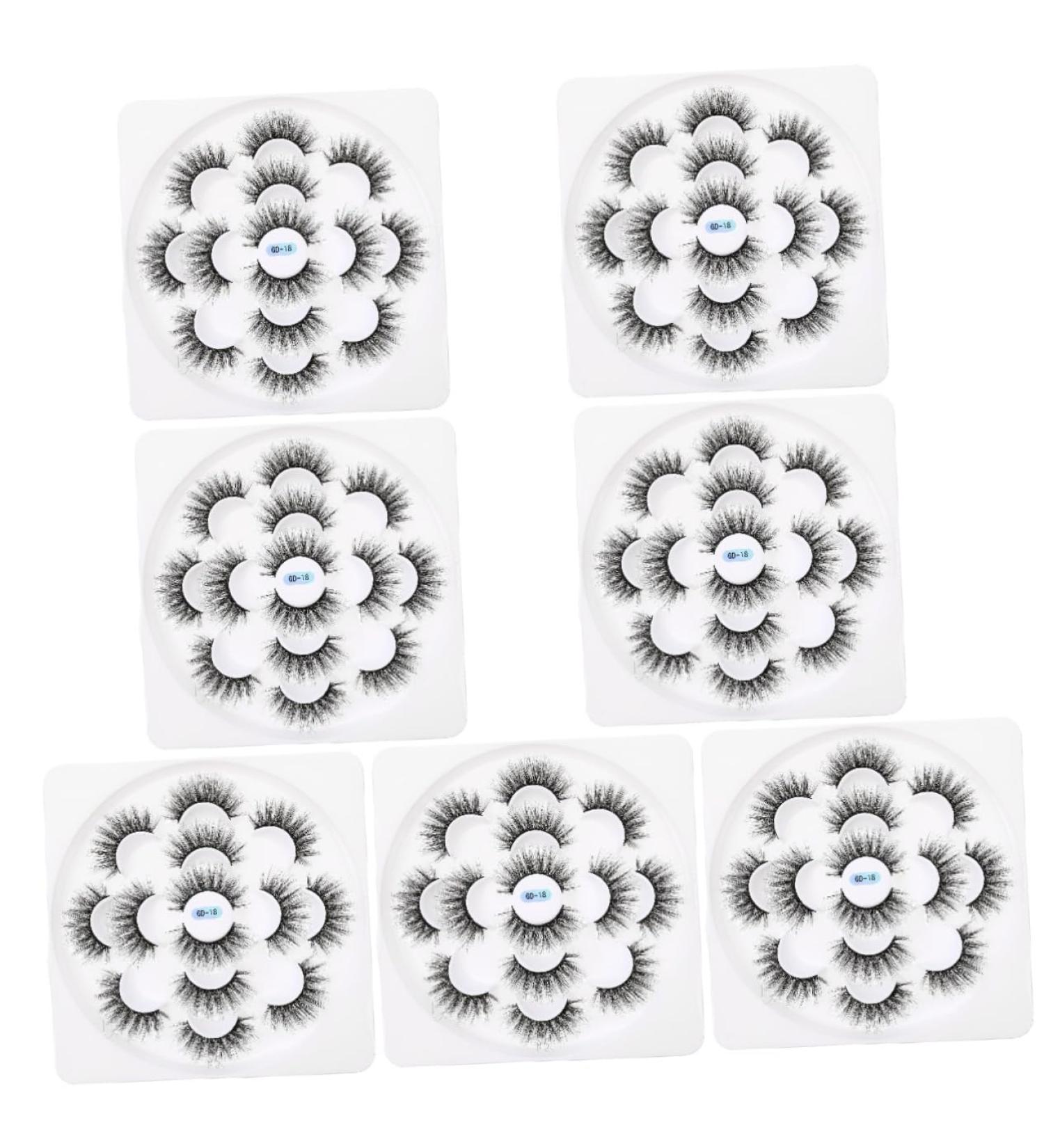 minkissy 7 Boxes 6d False Eyelashes Lash Extension Accessories False Eyelash Beauty Dense Makeup Eyelashes Fluffy Volume Lashes Fake Lashes Fake Eyelash Beauty Accessories Chemical Fiber - Buy Online on GoSupps.com