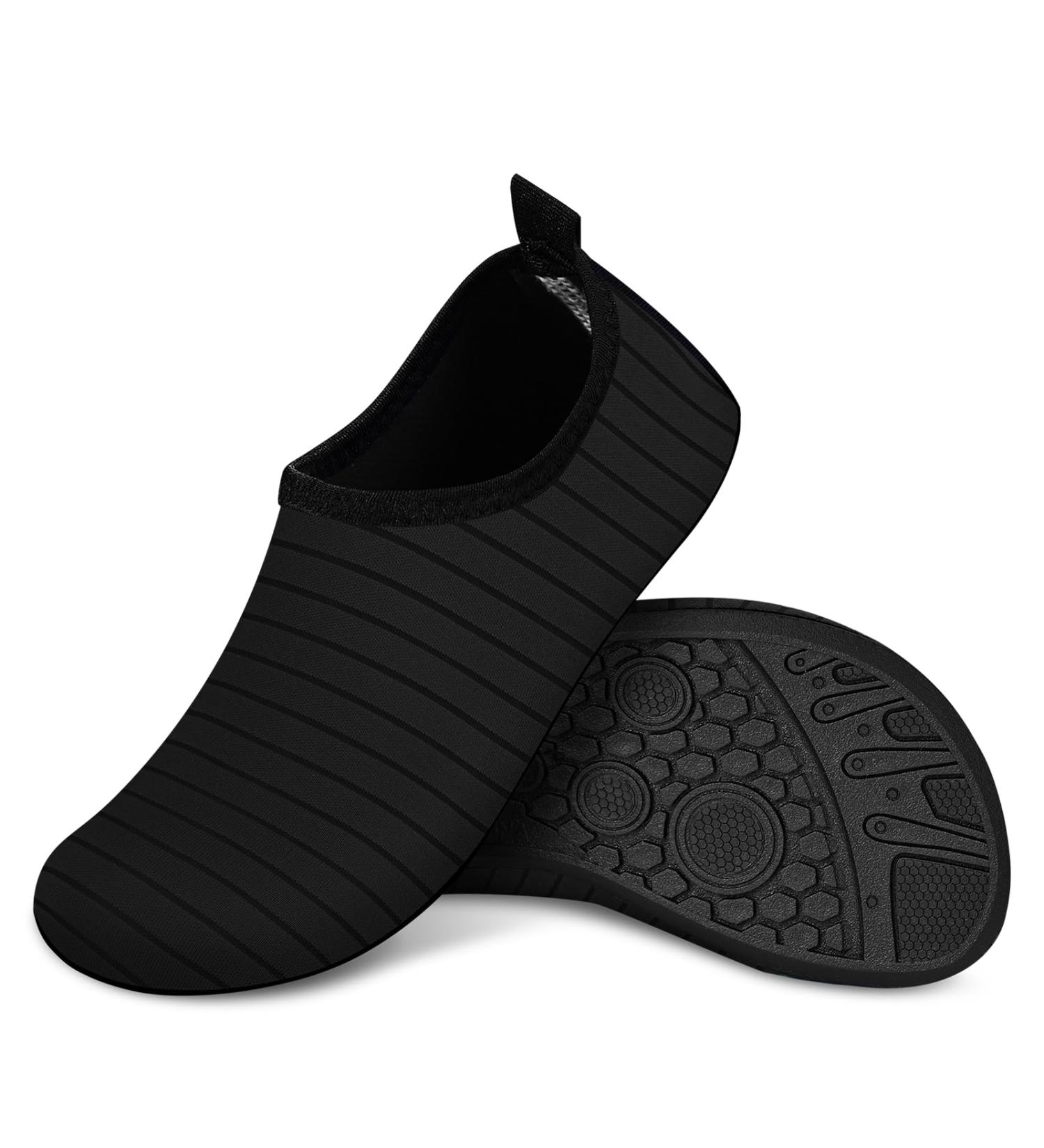 Buy Benpen Waterproof Bathing Shoes for Men & Women | Fast Drying Aqua Shoes | Slipproof Beach & Water Sports Footwear | Size 38/39 EU Black Stripes - Buy Online on GoSupps.com