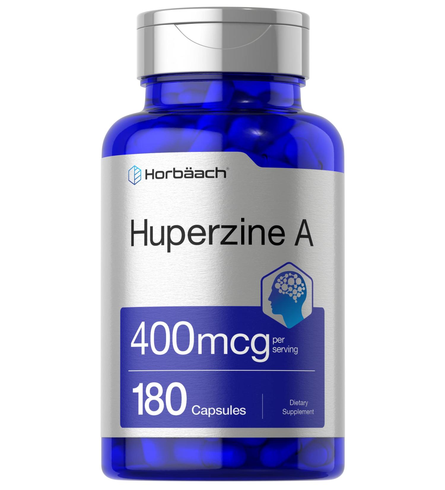Horb ach Huperzine A Supplement | 400mcg | 180 Capsules | Non-GMO Gluten Free - Buy Online on GoSupps.com