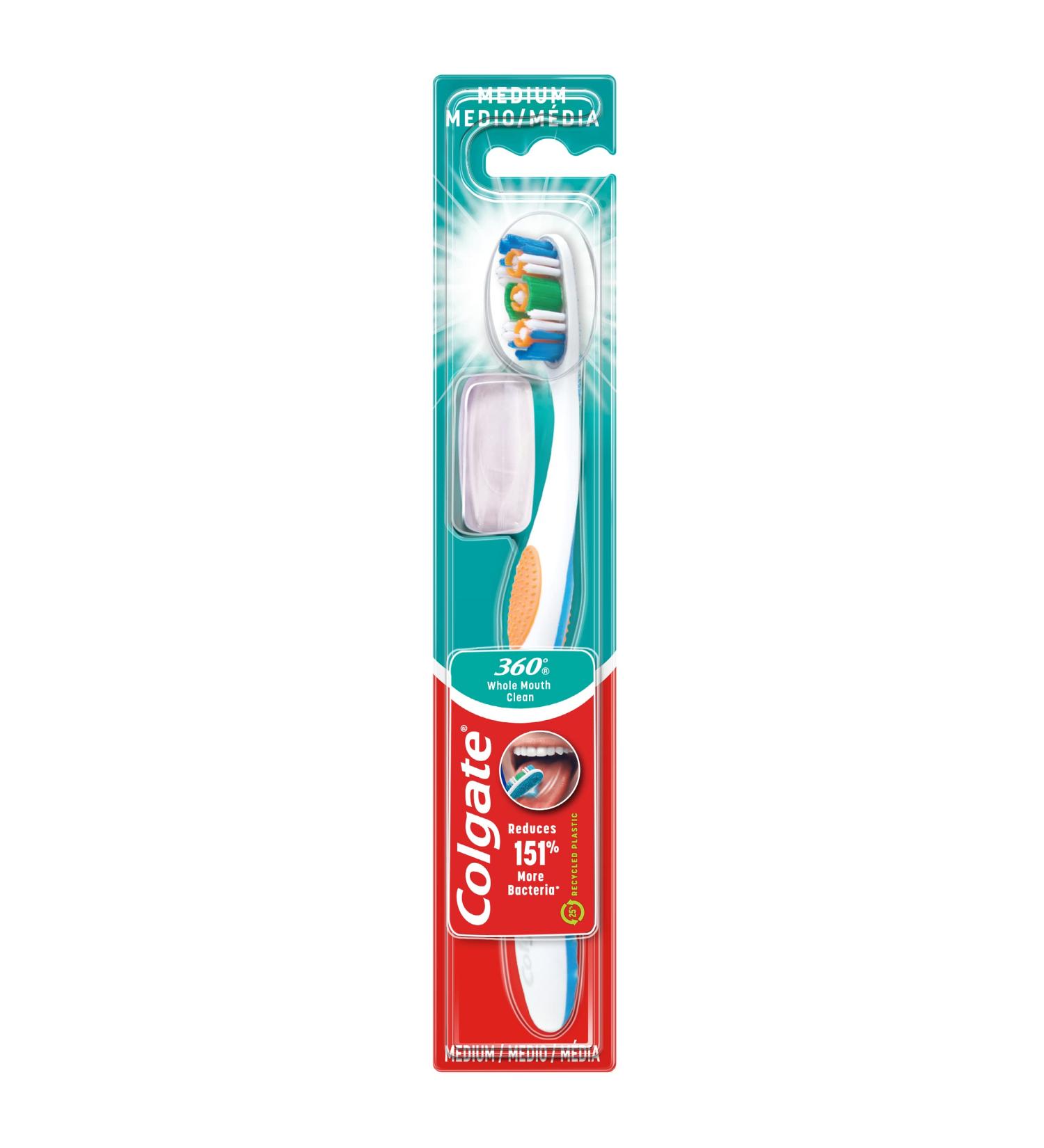 Colgate 360 Compact Head Medium Toothbrush - 1 Count - Buy Online on GoSupps.com