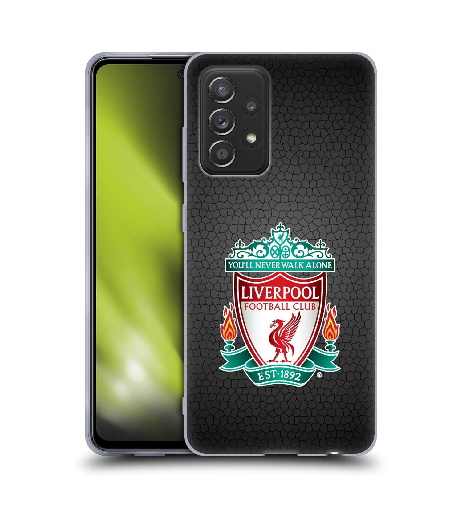 Buy Head Case Designs Liverpool FC Soft Gel Phone Case for Galaxy A52/A52S - Pixel Black 1 Crest Design - Buy Online on GoSupps.com