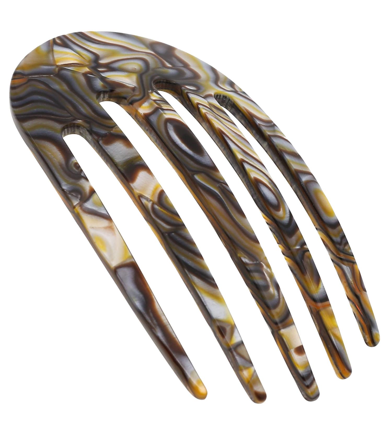Camila Paris CP3399 Small Rounded Onyx French Twist Hair Comb - Handmade Strong Hold Hair Clip for Women - Made in France - Buy Online on GoSupps.com