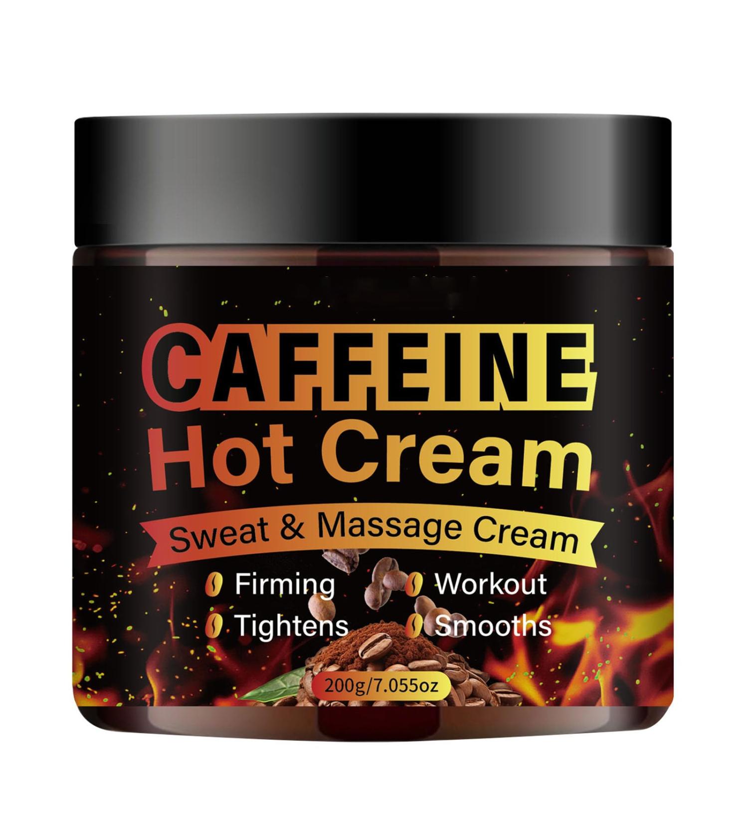Grospe Caffeine Hot Cream Workout Natural Sweat Enhancer for Women & Men Sweat Massage Cream for Belly Thighs Arms for Muscle Warm-up & Skin Tightening 7.055 Fl.Oz - Buy Online on GoSupps.com