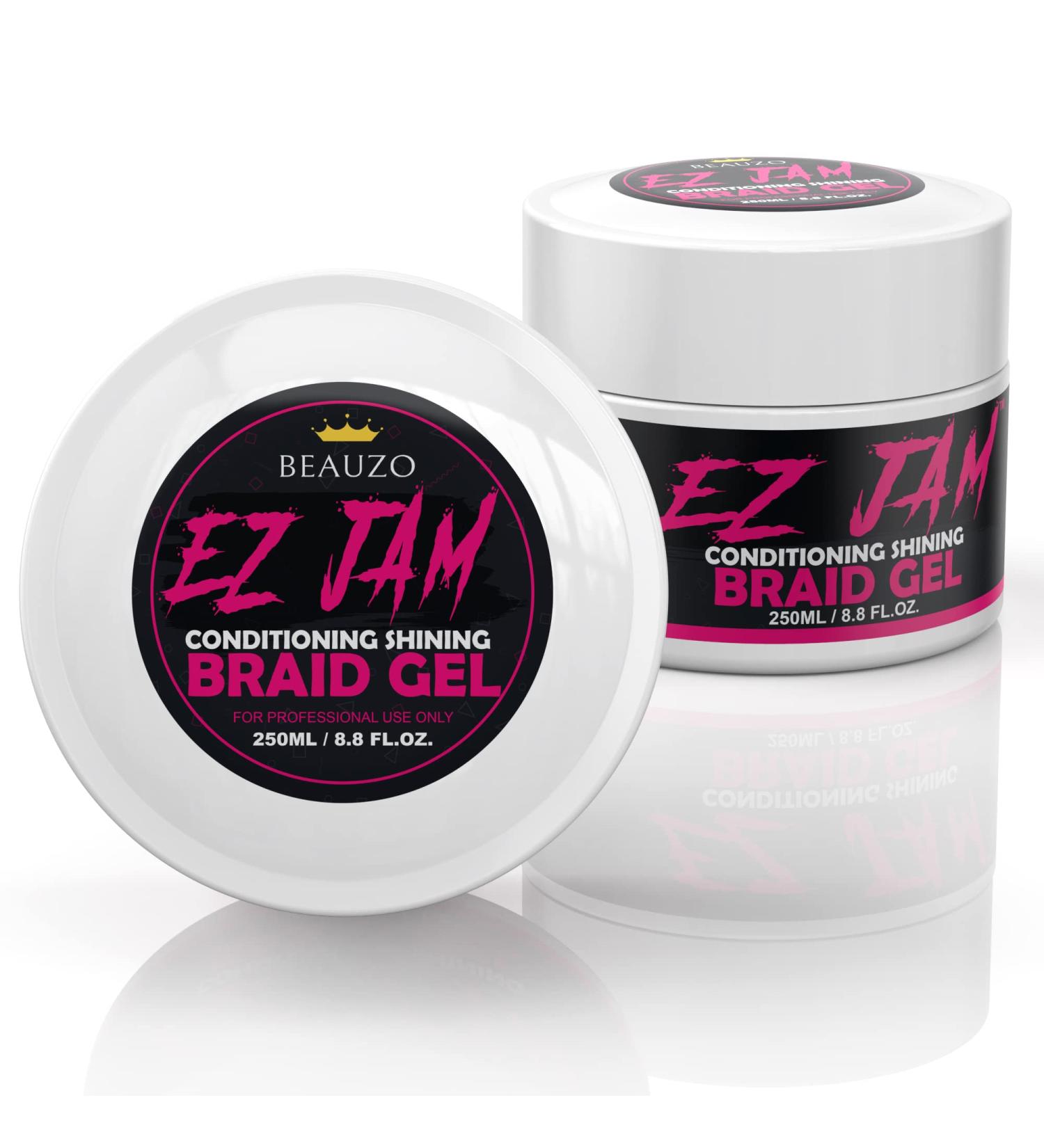 BEAUZO EZ JAM 8.8Fl Oz - Ultimate Braiding Gel for Extreme Hold & Shining Finish - Buy Online on GoSupps.com