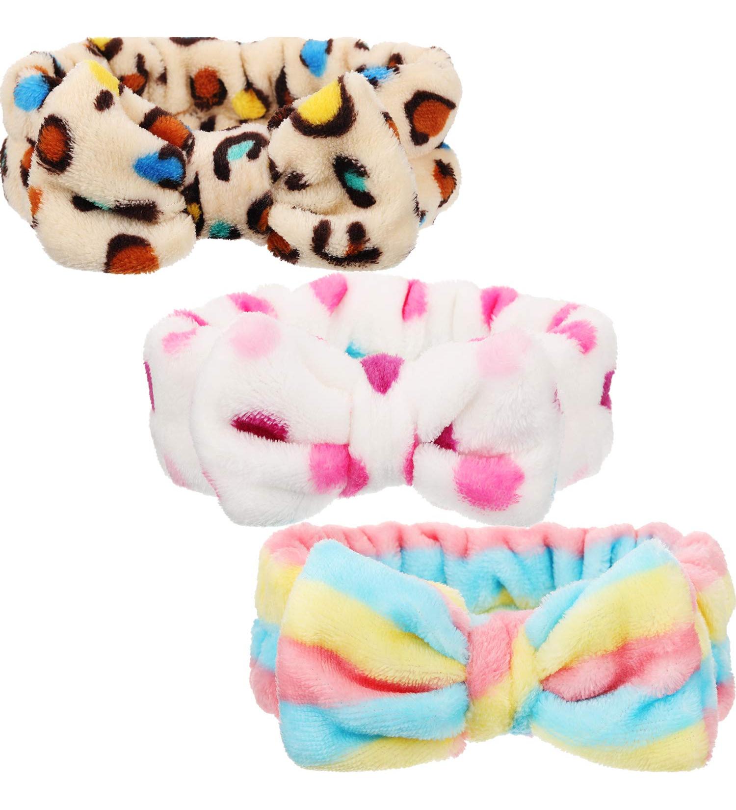 Women's Towel Headband for Skincare and Makeup - Microfiber Bowtie Design for Spa and Shower - Classic Patterns - Buy Online on GoSupps.com