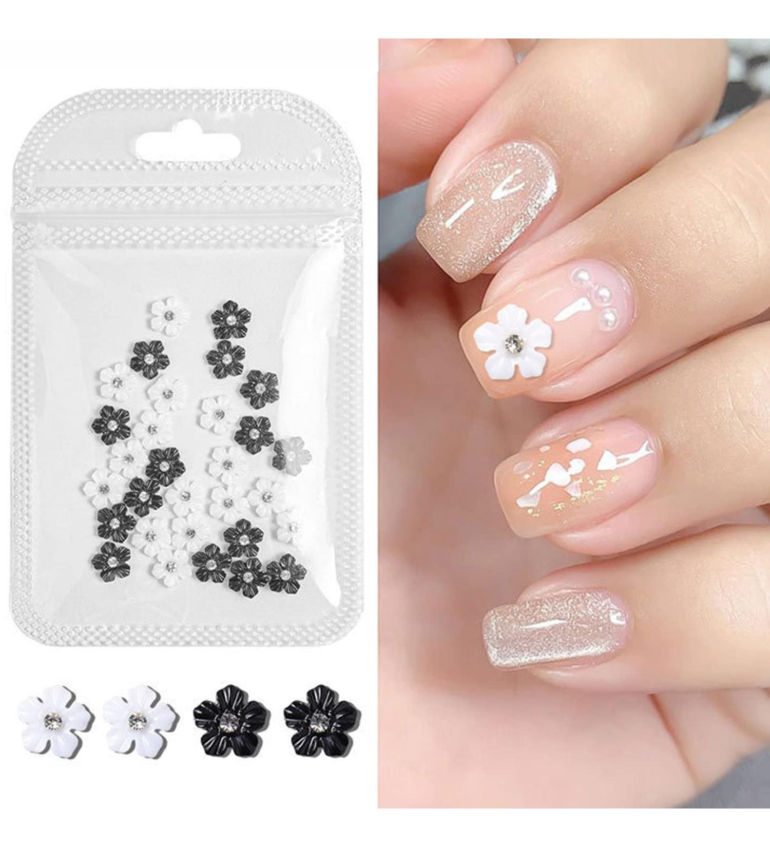 3D Cute Flowe Nail Charms Nail Glitter Charm Rhinestones Ornaments Nail Art Decorations Glitter Accessories for DIY Craft Nail Art Design Manicure Decor - Buy Online on GoSupps.com