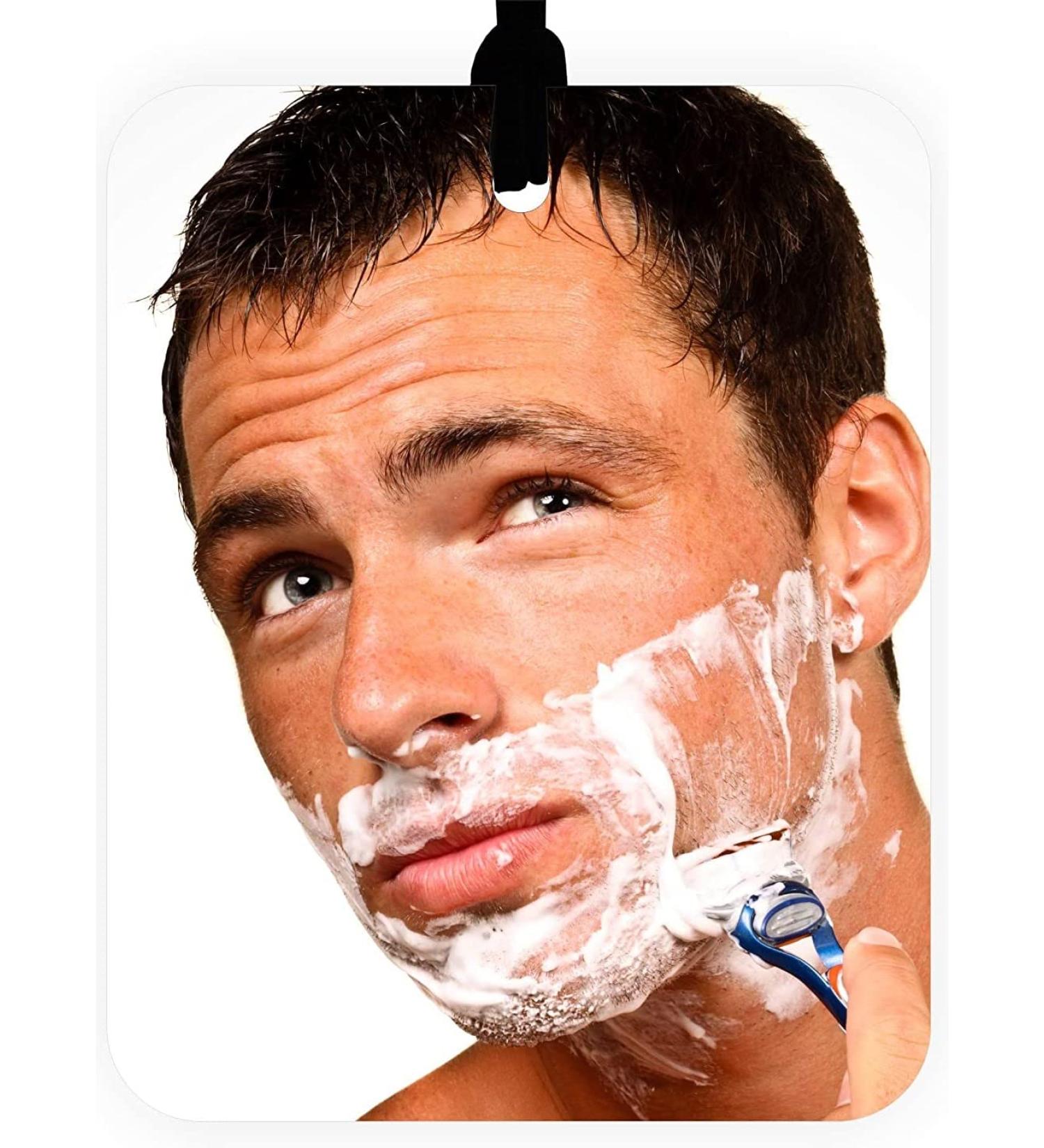 Shatterproof Medium Shower Mirror on a Rope | Fog-free & Shadow-free Reflection | Adjustable Hanging Rope Included - Buy Online on GoSupps.com
