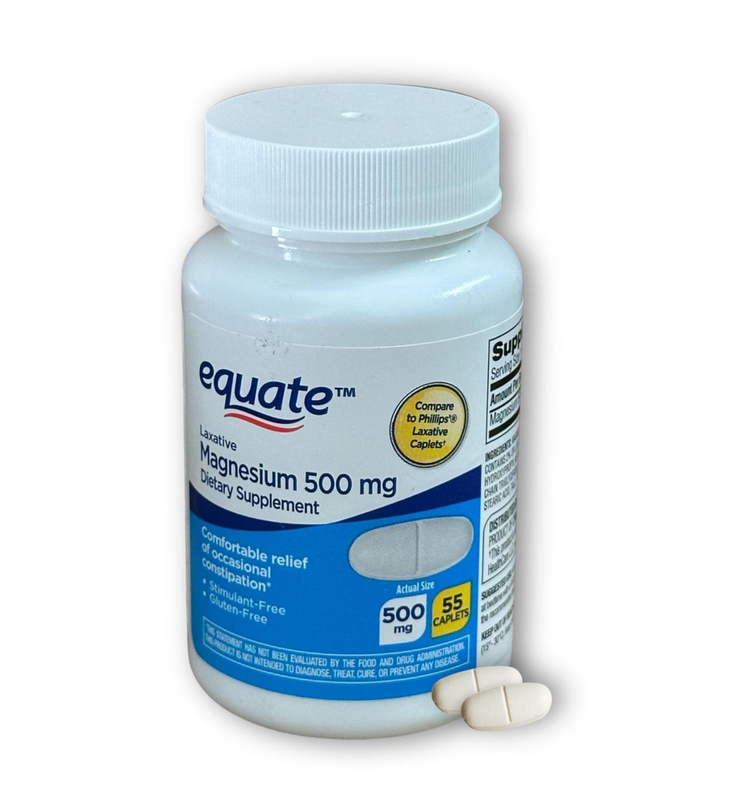 Magnesium for Constipation 500mg- Citrate 55 caplets Digestive Support Laxative (Pack of 1) - Buy Online on GoSupps.com