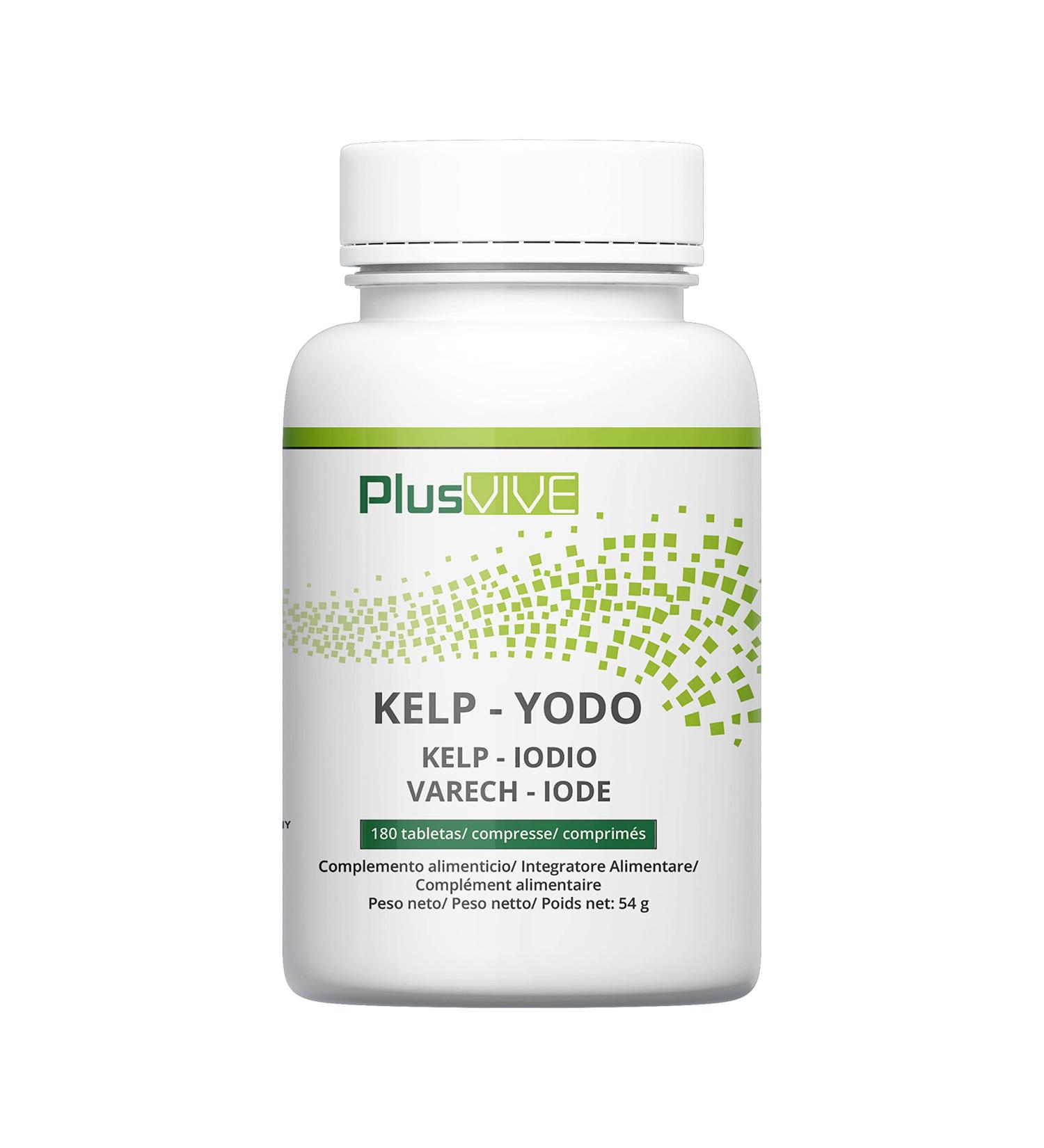 Plusvive - Pack of 365 iodine tablets extracted from kelp 150 mcg - Buy Online on GoSupps.com