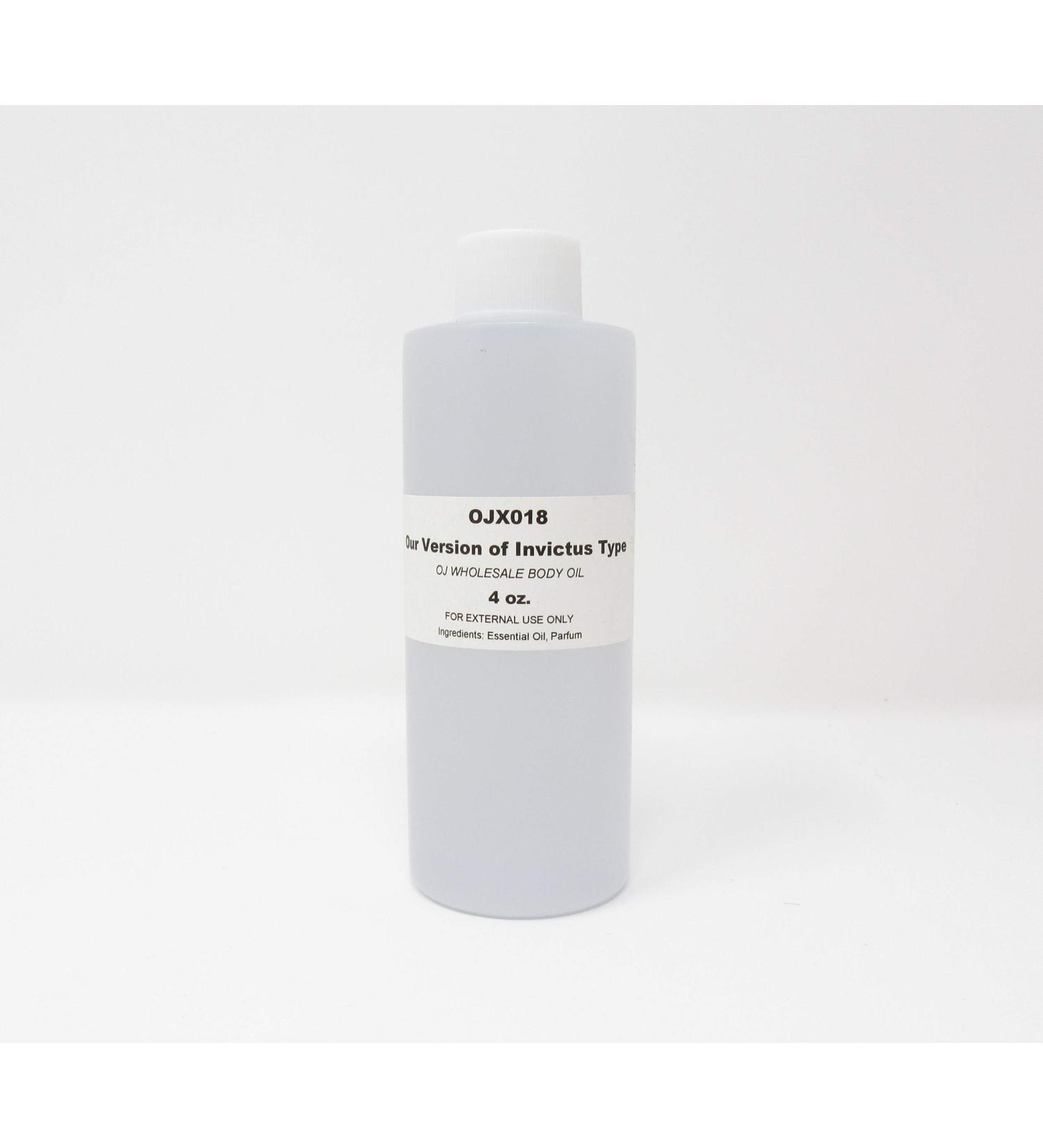 Premium Fragrance Body Oil (OJX018 Our Version of Invicts Type) 4 oz.) OJX018 (Our Version of Invictus Type) 4 Fl Oz (Pack of 1)