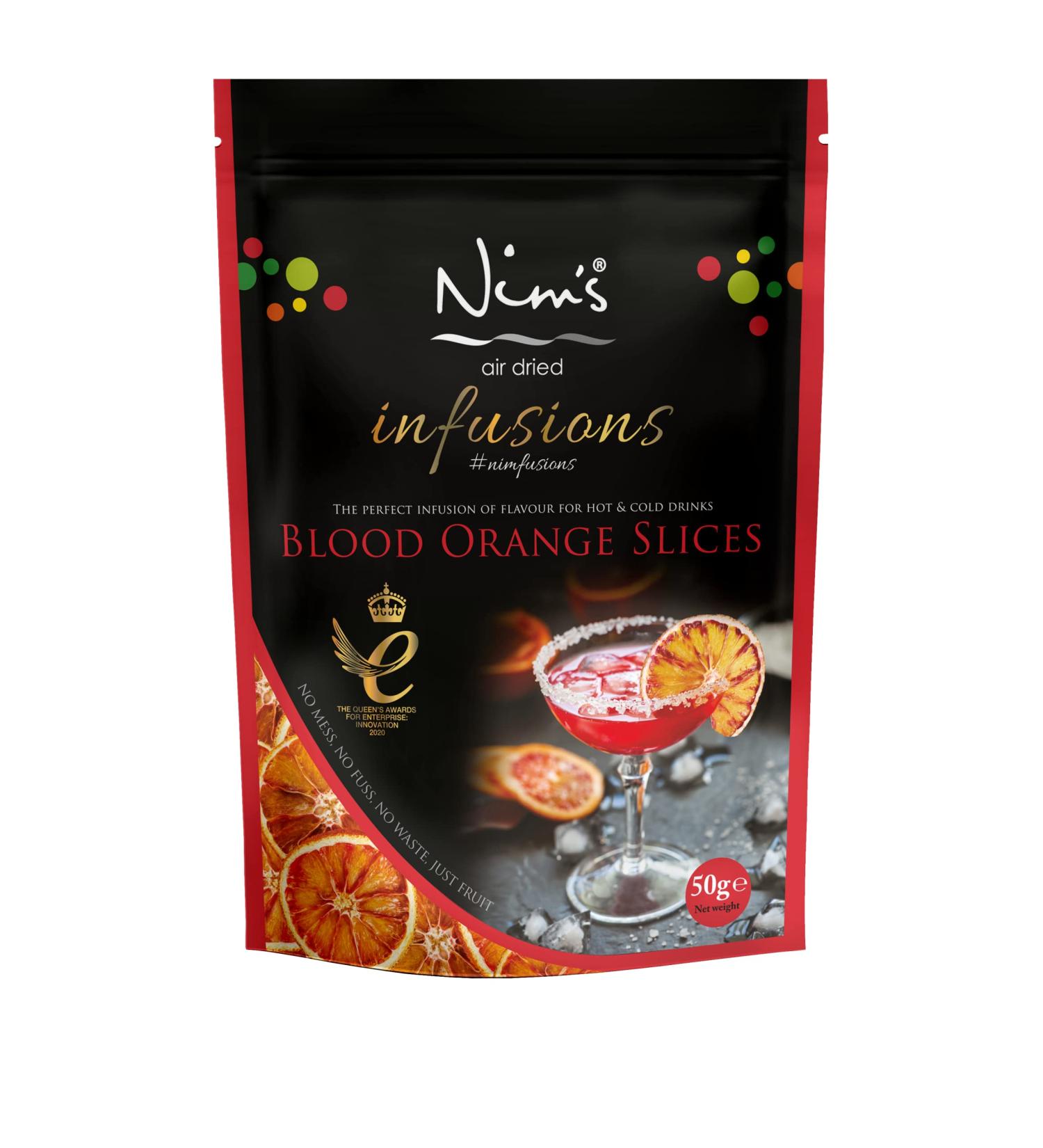 Nim's Air Dried Cocktail Dring Garnish Slices Vegan Vegetarian Healthy (Blood Orange) - Buy Online on GoSupps.com
