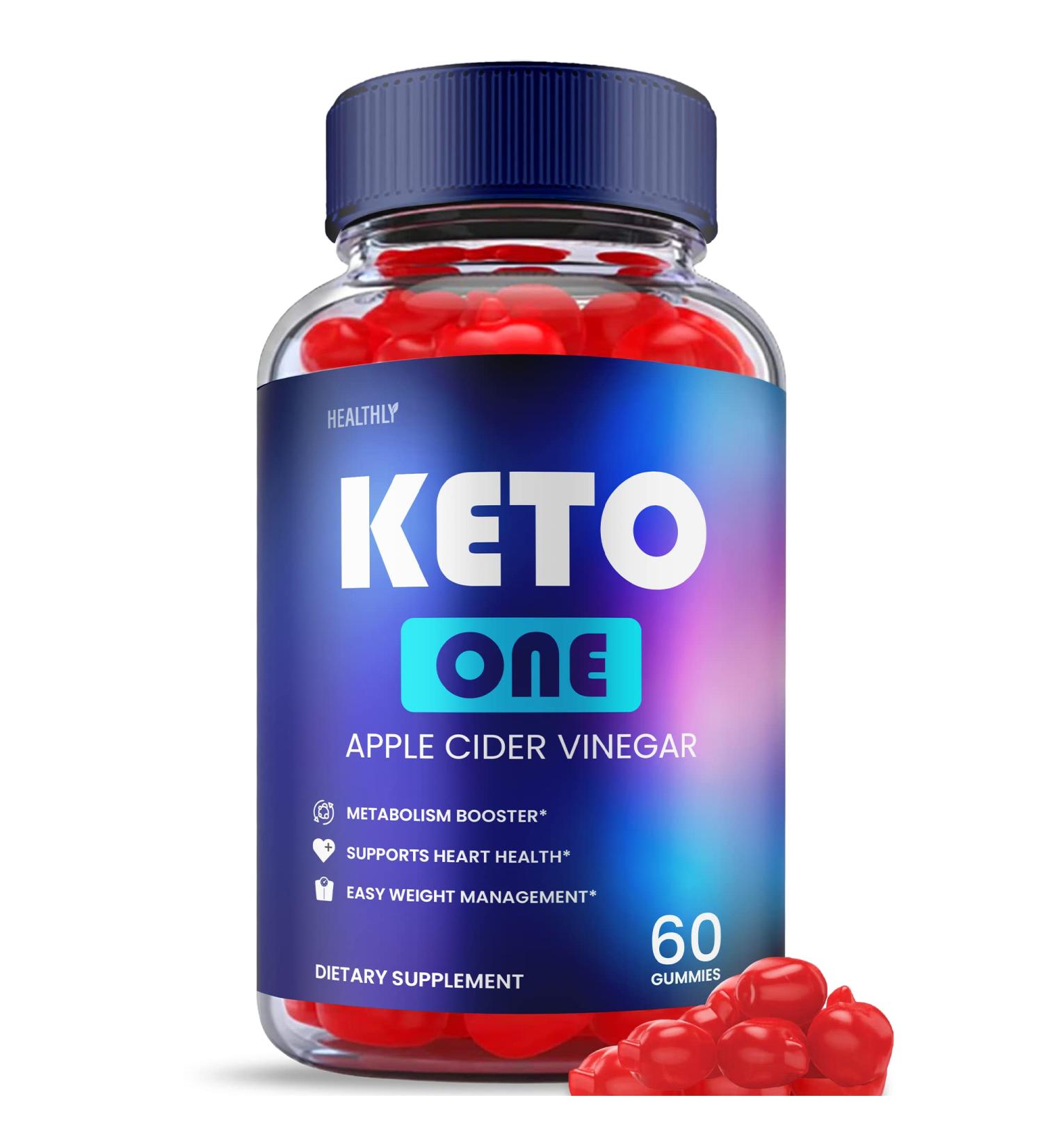 Keto One Gummies Advanced with ACV - Vegan Formula for Weight Loss - B12 & Apple Cider Vinegar Gummies - 60 Servings - Buy Online on GoSupps.com