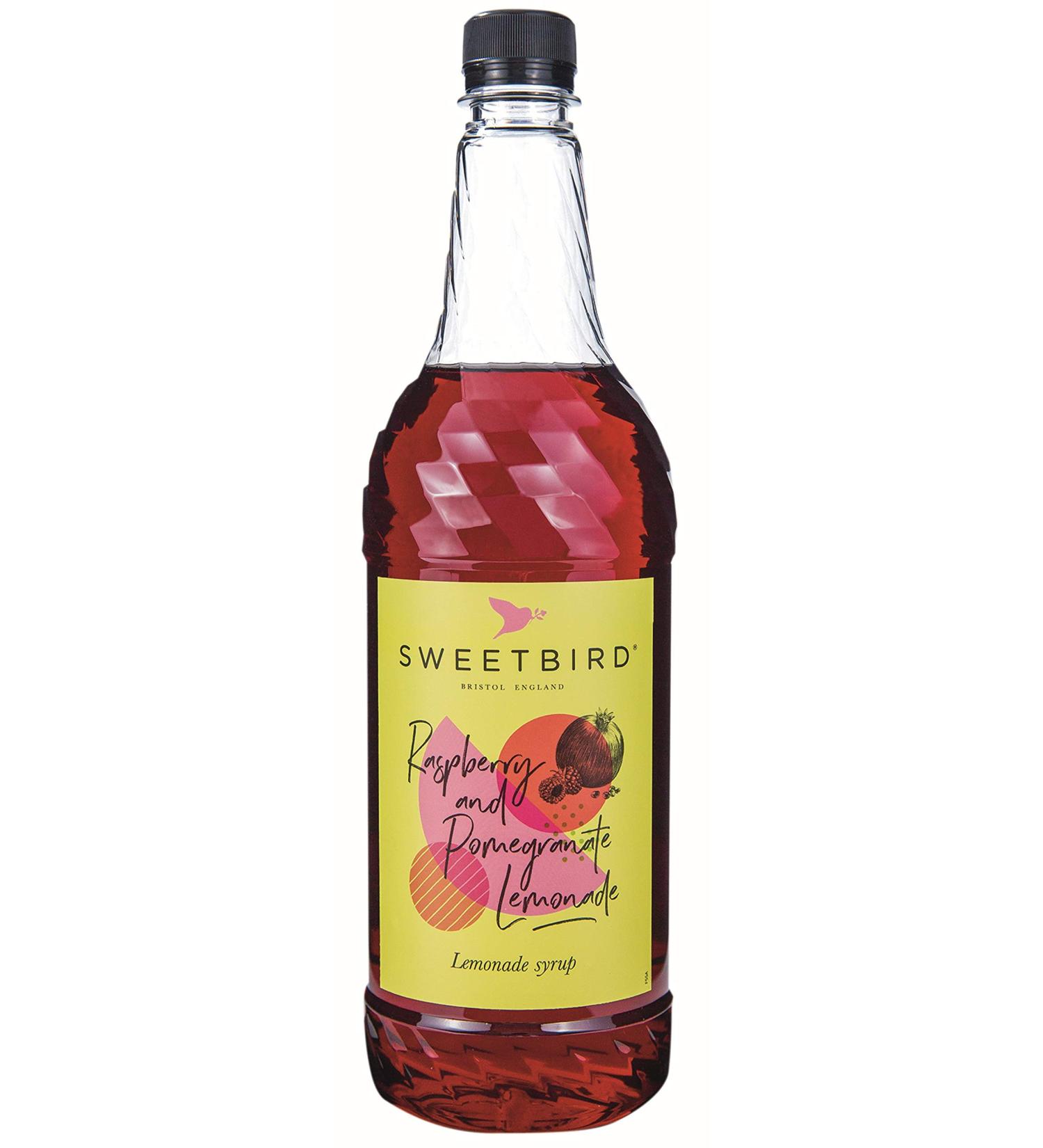 Sweetbird Raspberry & Pomegranate Lemonade Syrup 1L - Vegan Friendly (Pack of 1) - Buy Online on GoSupps.com