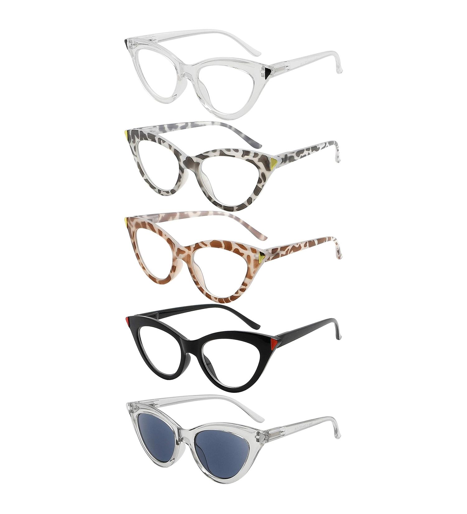 Eyekepper 5 Pack Cat-eye Style Reading Glasses for Women +1.75 Diopters - Buy Online on GoSupps.com