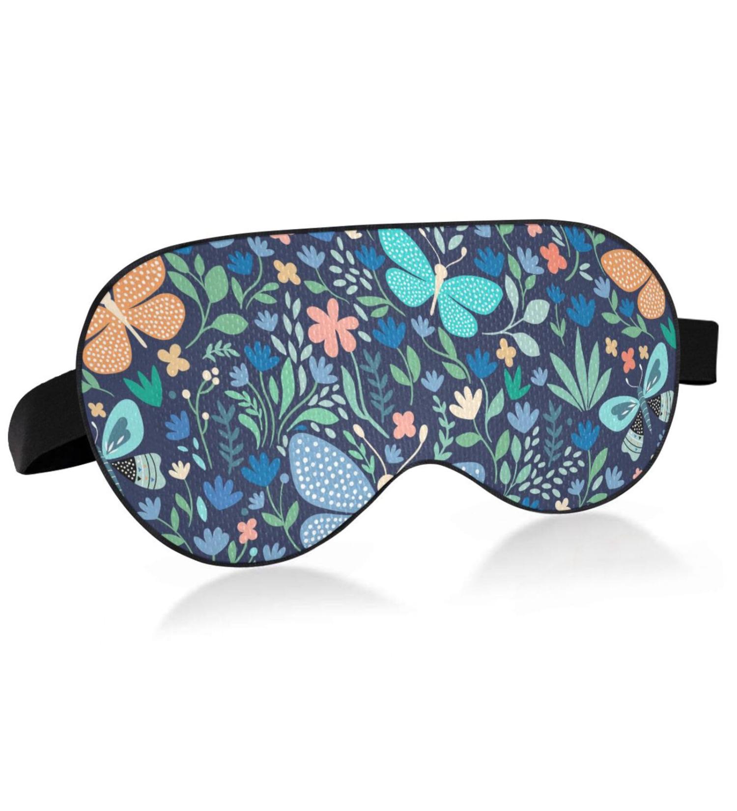 Haskirky Light Blocking Eye Mask - Breathable & Adjustable for Men and Women - Perfect for Travel, Yoga, Meditation, Office, and Deep Sleep - Comfortable & Smooth - Butterfly Design (4 Pack) - Buy Online on GoSupps.com