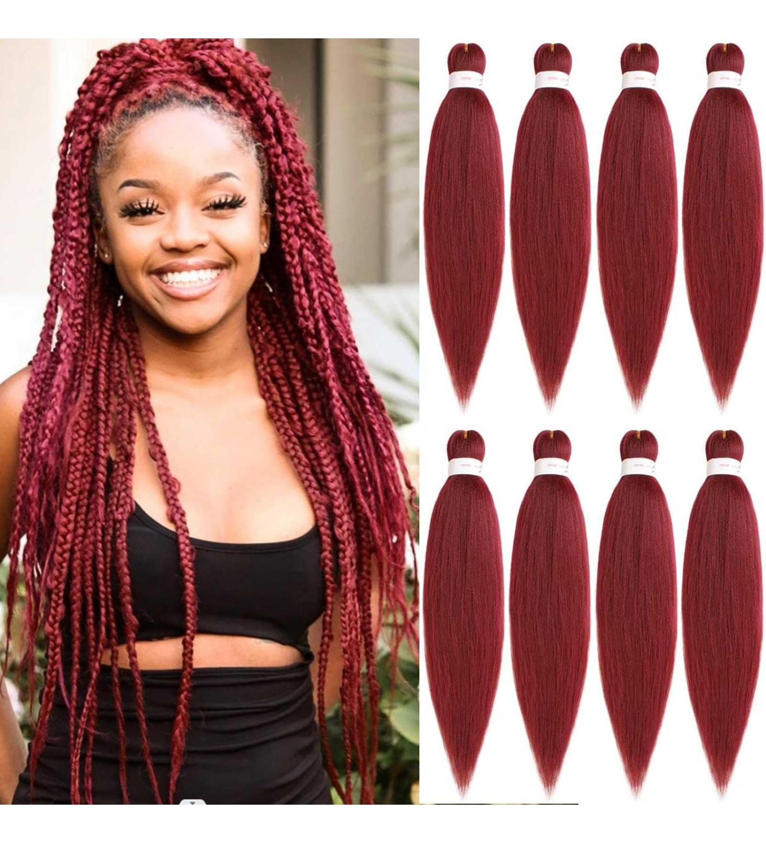 Xtrend 26 Inch Braiding Hair Pre Stretched 8 Packs Kanekalon Jumbo Braiding Hair Extensions High Temperature Synthetic Fiber Hair Extension for Box Braids Crochet Braids Braiding Hair (900#) 26 Inch (Pack of 8) 900# - Buy Online on GoSupps.com