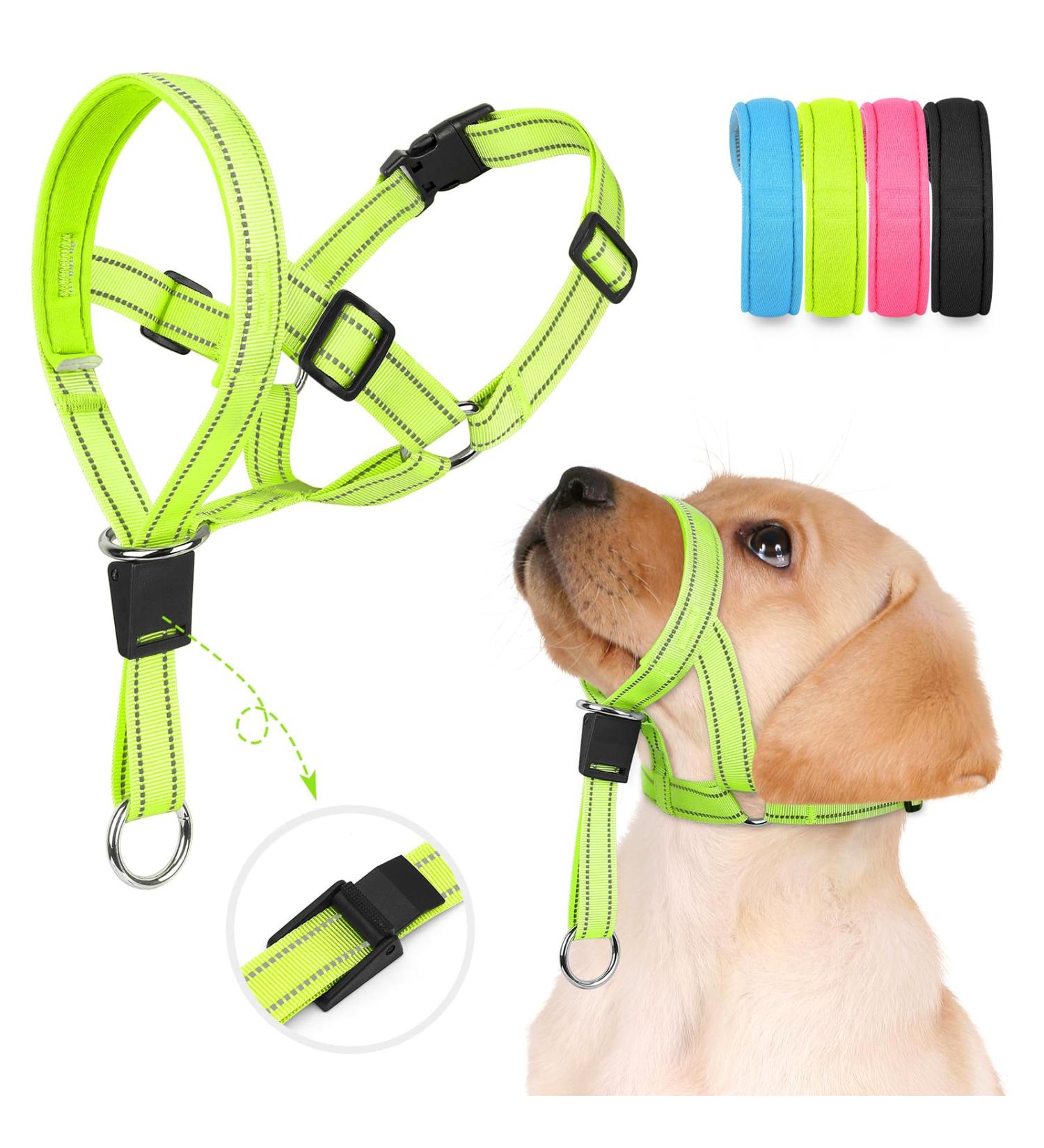 Weesiber Adjustable Soft Dog Handlebars | No Pulling Halter with Reflective Stripes for Small Dogs - Padded & Ideal for Training & Walking - Buy Online on GoSupps.com