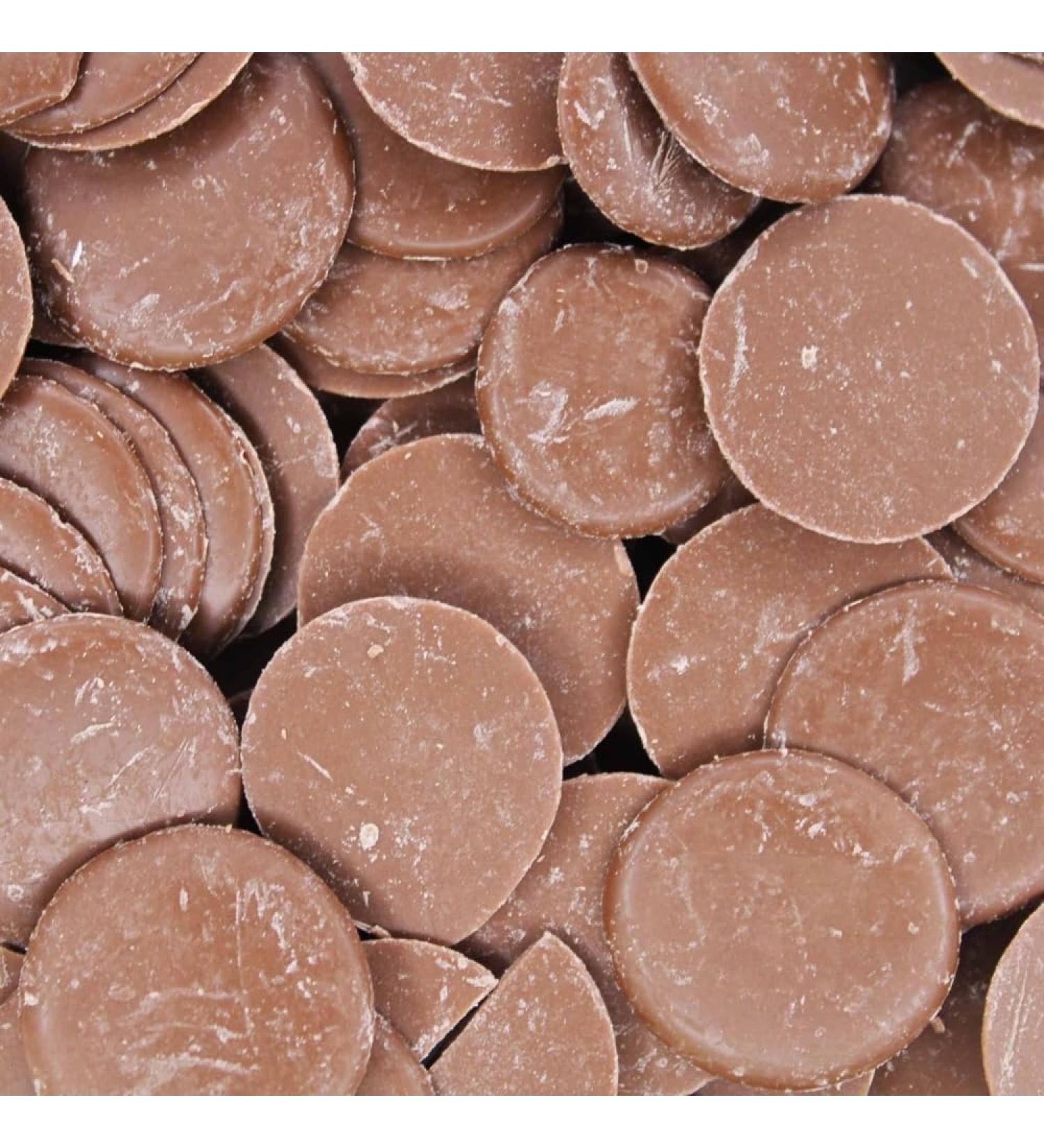 Belgium Milk Chocolate Callets 2X1Kg (2Kg) | Premium Quality | Baking & Dessrets | Makeing Cake Muffin and all of bakings - Buy Online on GoSupps.com