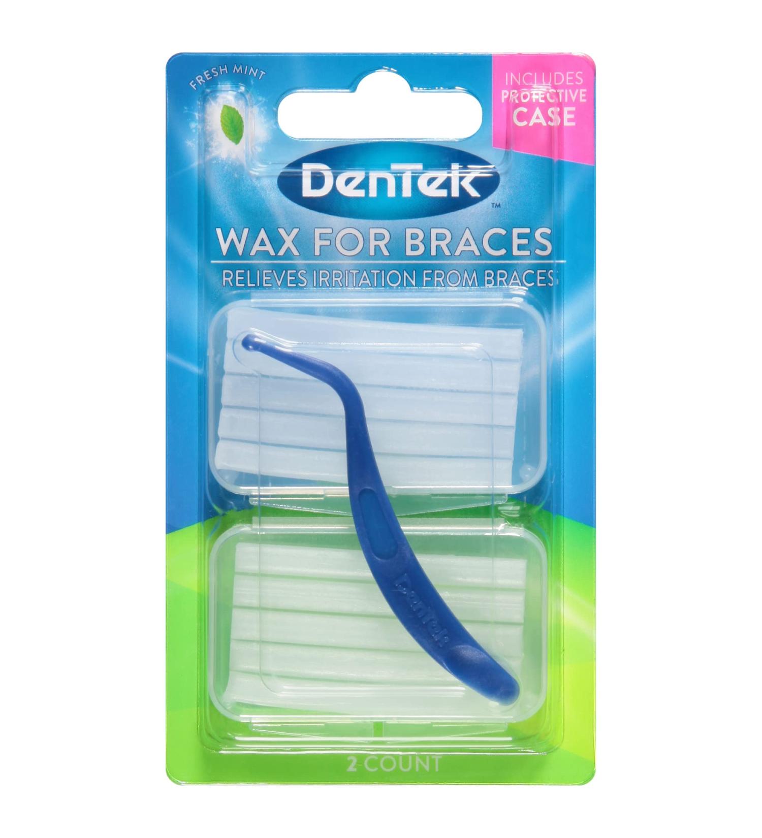 DenTek Wax for Braces - Pack of 24 | Orthodontic Relief | Dental Wax - Buy Online on GoSupps.com