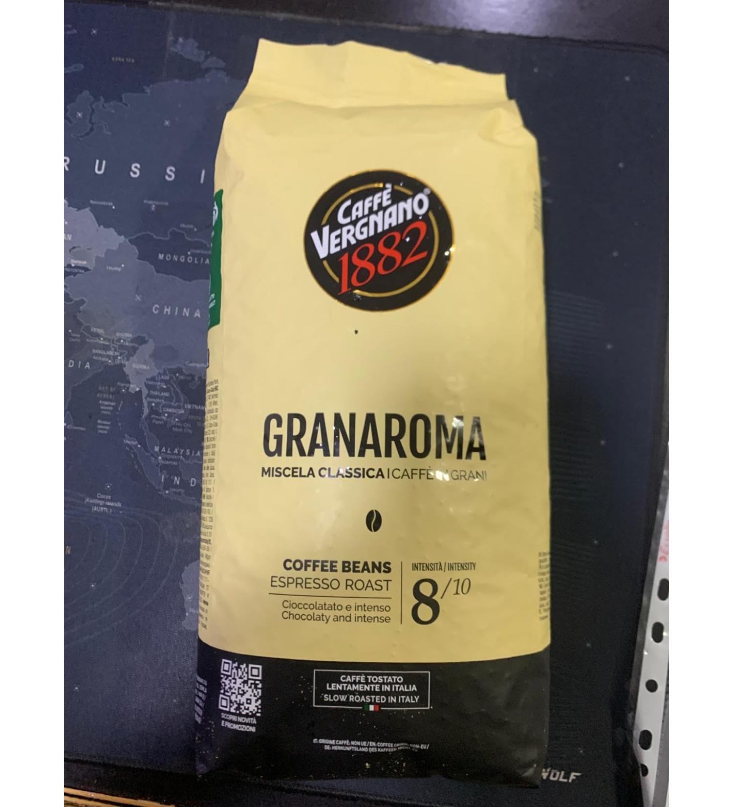  VERGNANO GRANAROMA GRANI 1 kg Caf Vergnano Granaromatique Beans. Intense Aroma Coffee Beans Strong - Buy Online on GoSupps.com