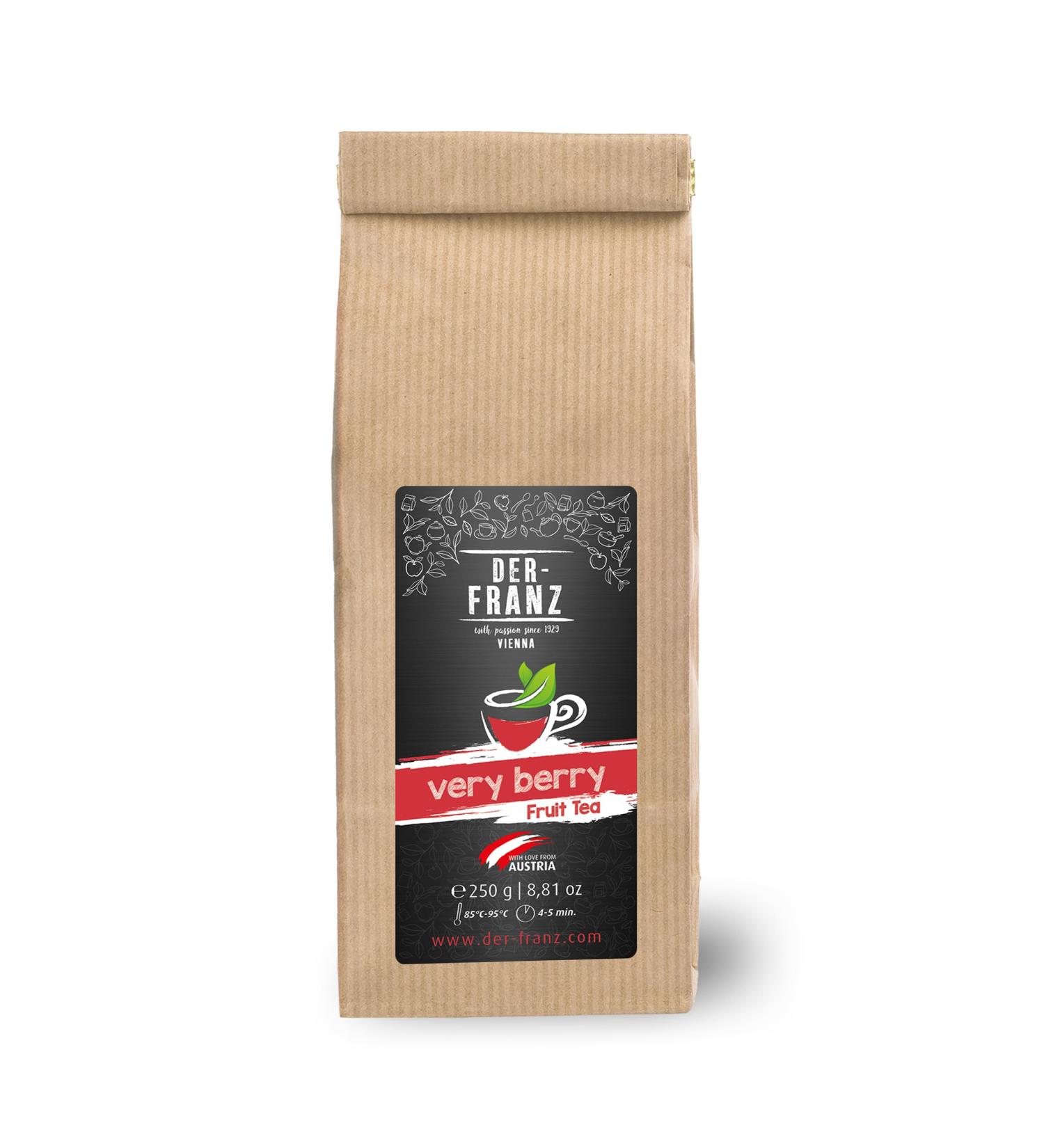 Der-Franz Verry Berry Fruit Tea 250g - Whole Leaves for Vibrant Flavor - Buy Online on GoSupps.com