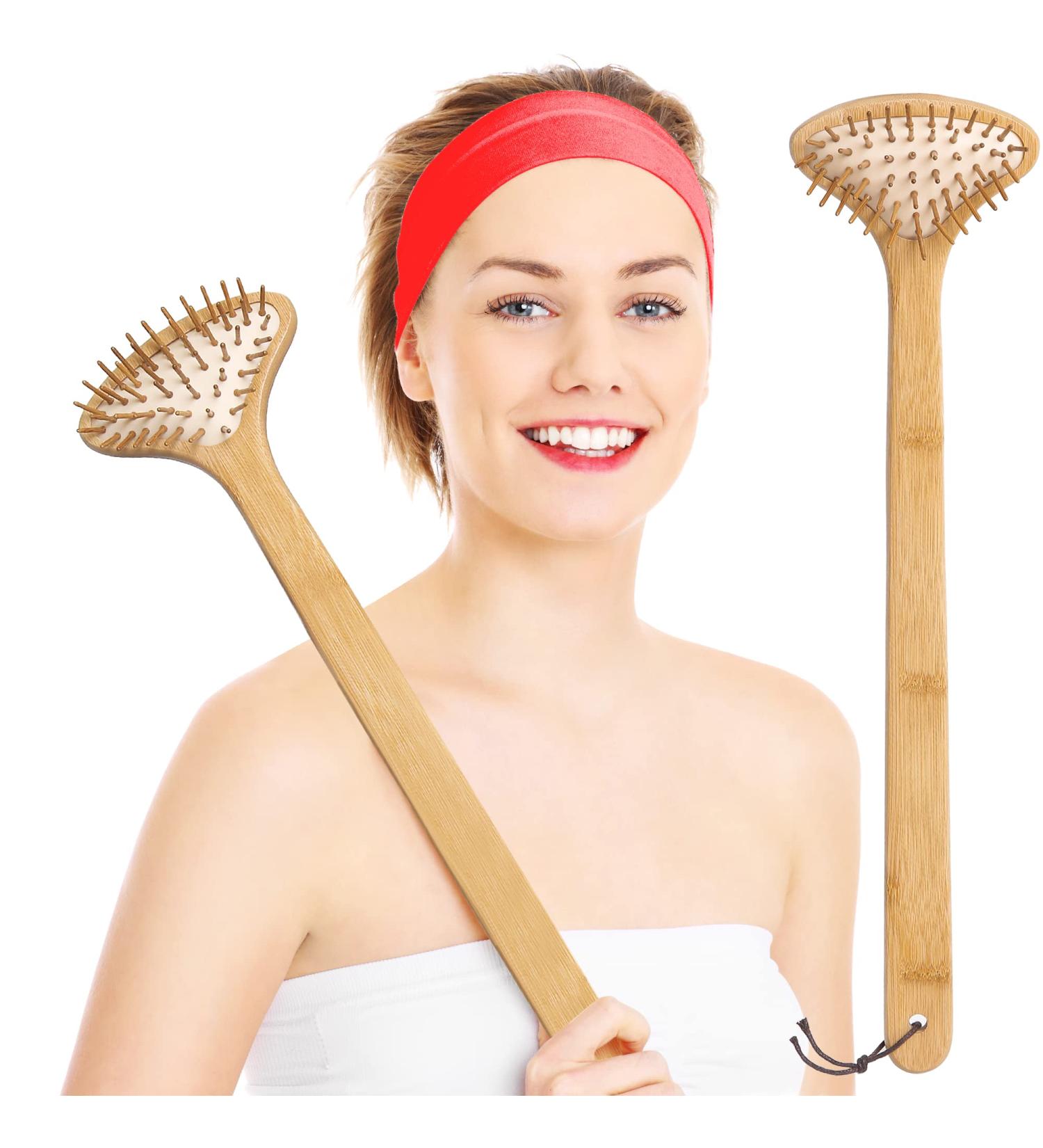 Handmade Bamboo Back Scratcher - 16 Long Wooden Massage Tool for Adults - Premium Back Scratching Device with Box - Perfect Gift for Fathers - Buy Online on GoSupps.com