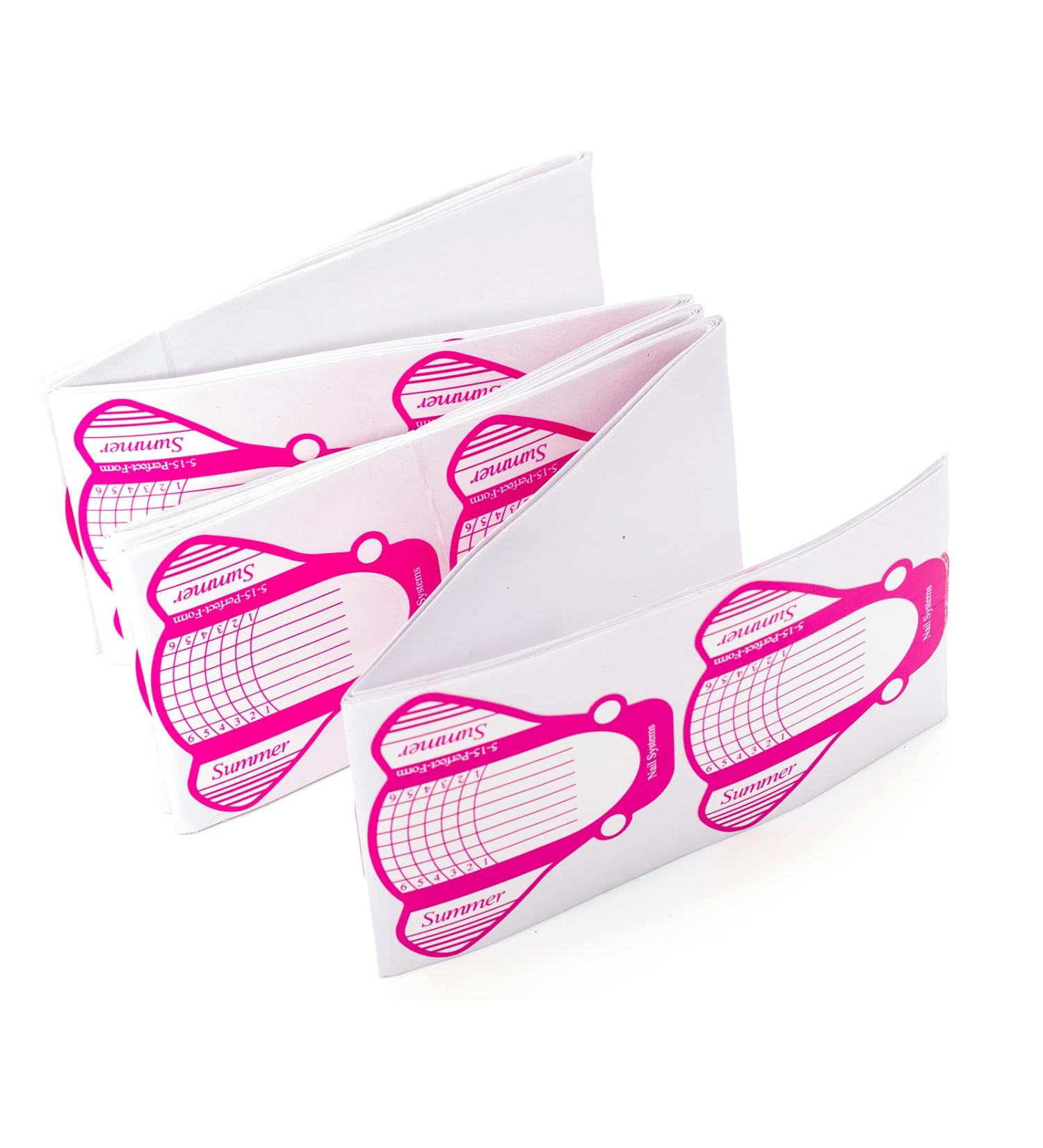 G2PLUS 100 Nail Stencils - Gel Nail & Extension Stencils | Pink Nail Art Stencils for Perfect Manicures - Buy Online on GoSupps.com