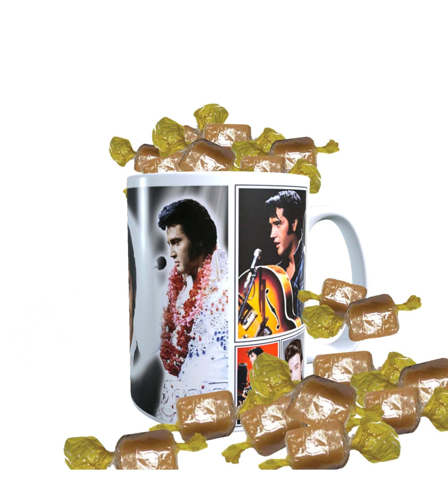 Presley King of Rock n Roll Celebrity Music Icon Mug with Choice of Sweets Gift - Buy Online on GoSupps.com