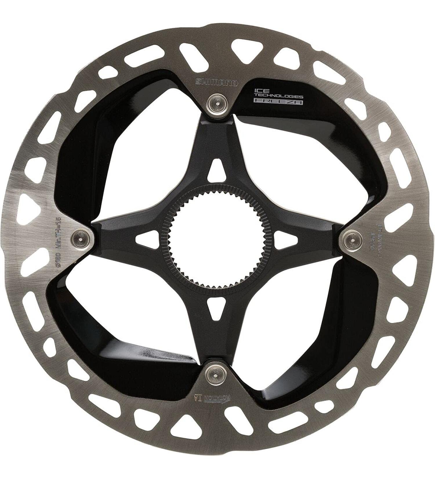 Shimano XTR RT-MT900-M Disc Brake Rotor - 180mm, Center Lock, Silver/Black