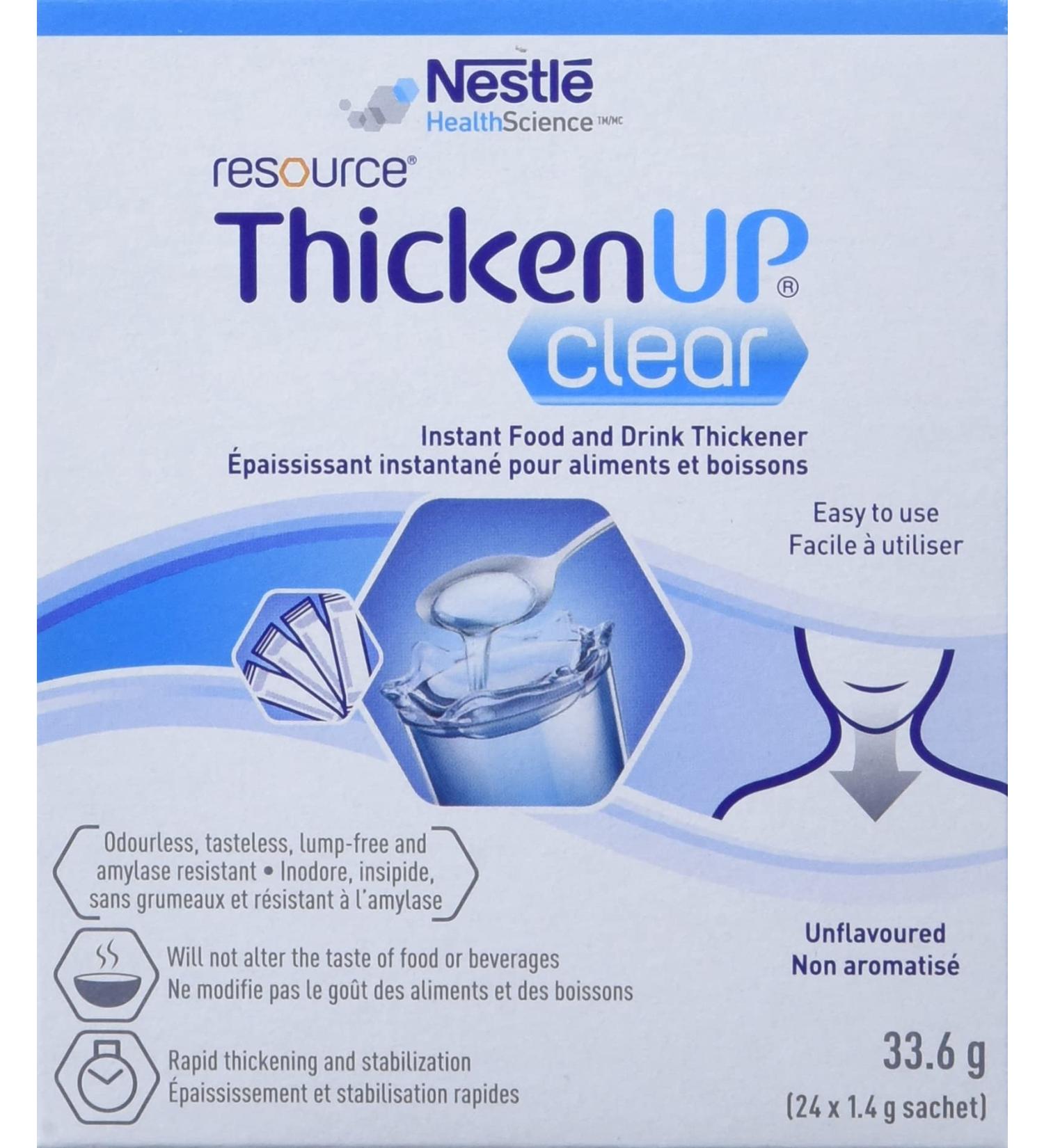 Resource Thickenup Clear Instant Food and Drink Thickener sachets 288 count - Buy Online on GoSupps.com