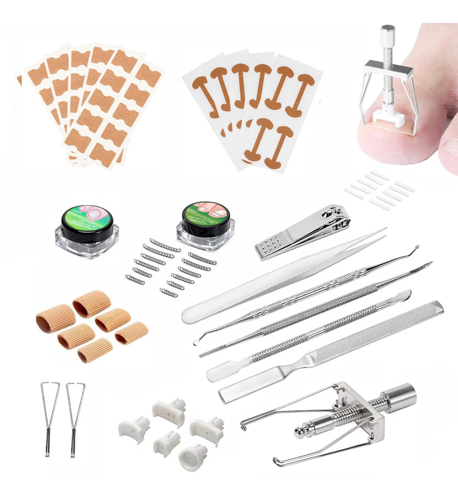 Ingrown Toenails Set Nail Correction Clip Toenail Correction Set Ingrown Toenail Correction Patch for Paronychia Ingrown Toenails Protects Toenails - Buy Online on GoSupps.com
