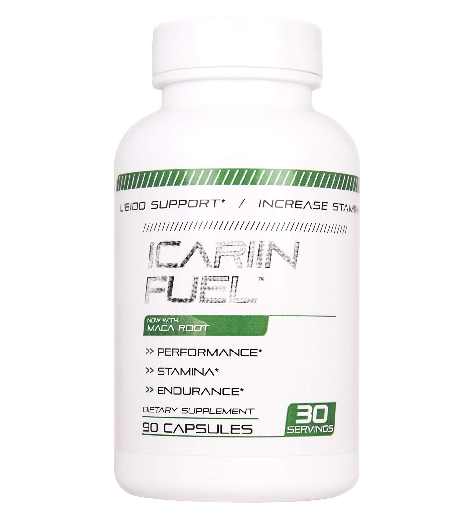Icariin Fuel - Horny Goat Weed Supplement - Boost Stamina & Energy - 20% Icariins - 90 Caps - Made in USA - Buy Online on GoSupps.com