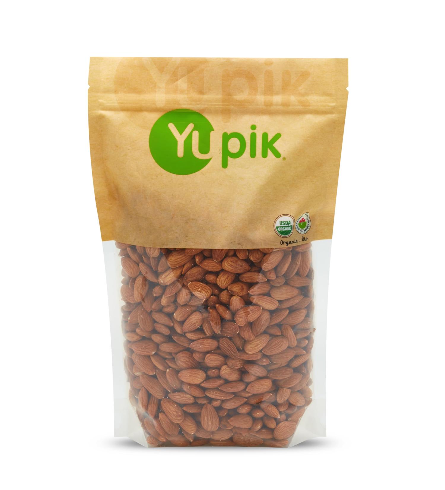 Yupik Organic California Almonds 1Kg 6 Count Non-Gmo Vegan Gluten-Free Good Source Of Protein Fiber Iron & Calcium Low In Carb 6 kg - Buy Online on GoSupps.com