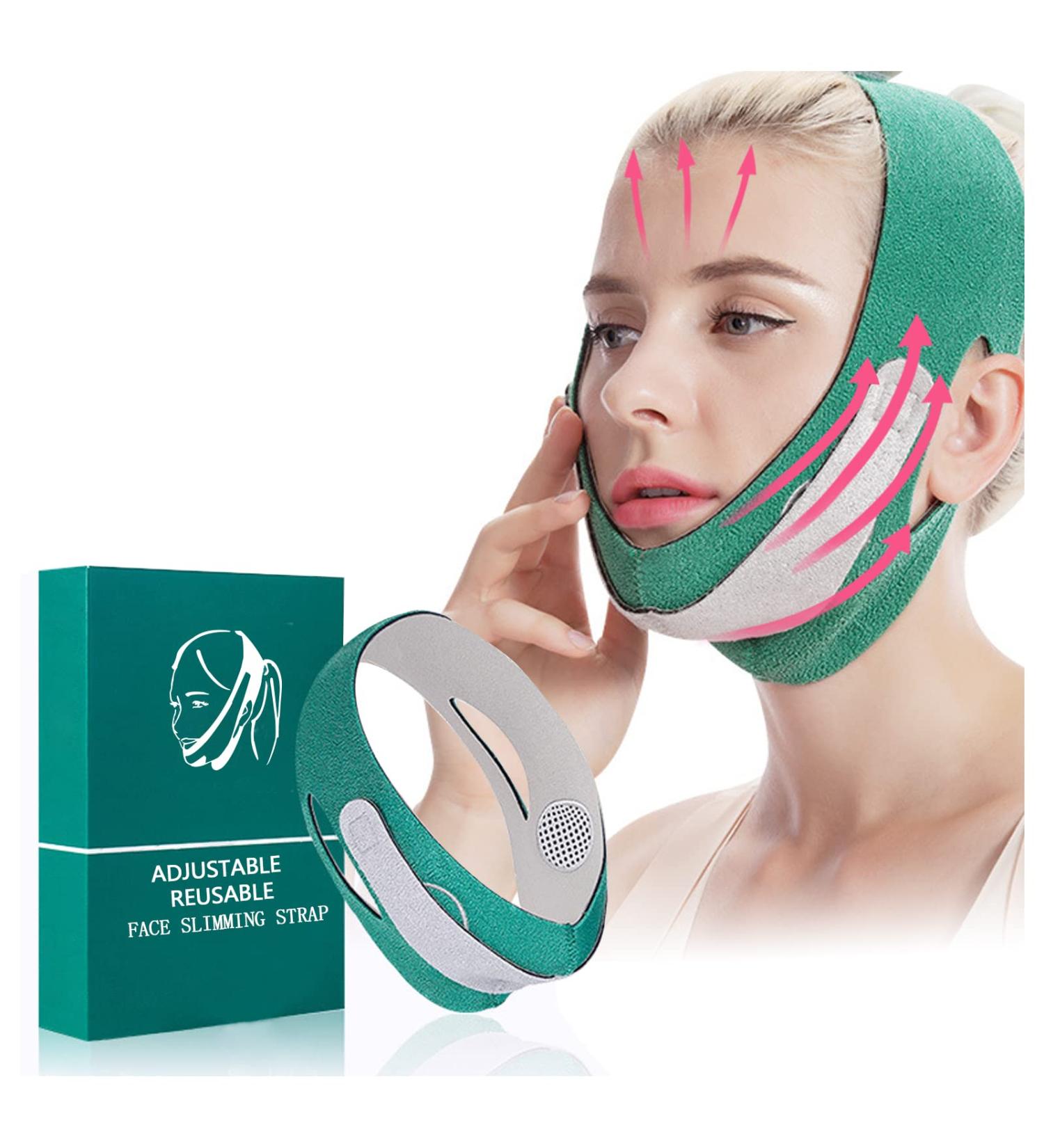 V Line Shaping Face Belts - Double Chin Reducer & Lifting Mask | Anti-Aging Wrinkle Band | Contouring Slimming & Firming Face Lift - Buy Online on GoSupps.com