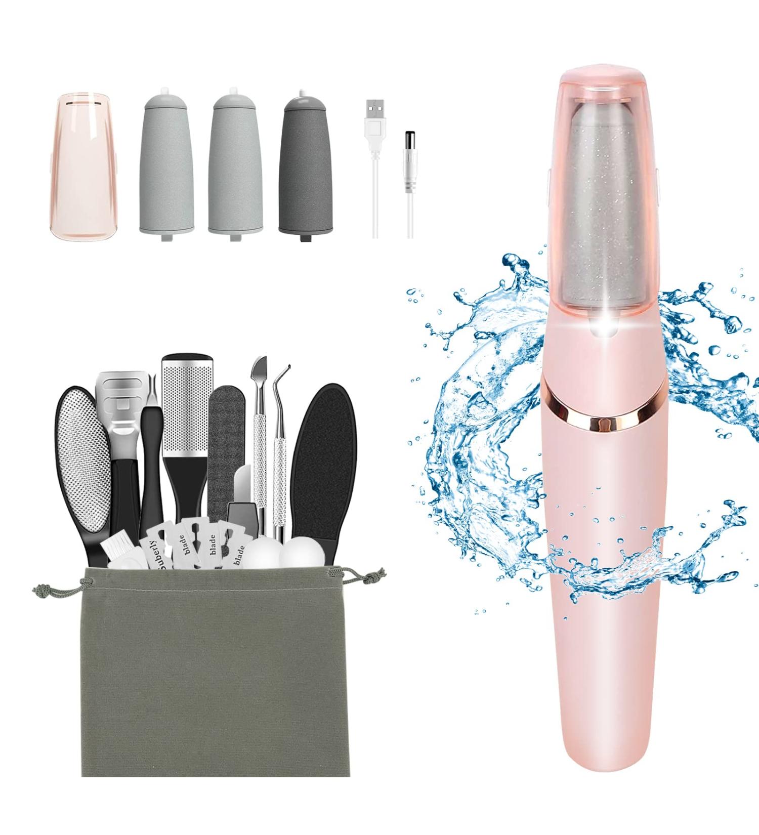 Haootadiy Electric Callus Remover - 16 in 1 Rechargeable Foot Pedicure Kit for Smoother Feet | Ideal Gift for Foot Care - Buy Online on GoSupps.com