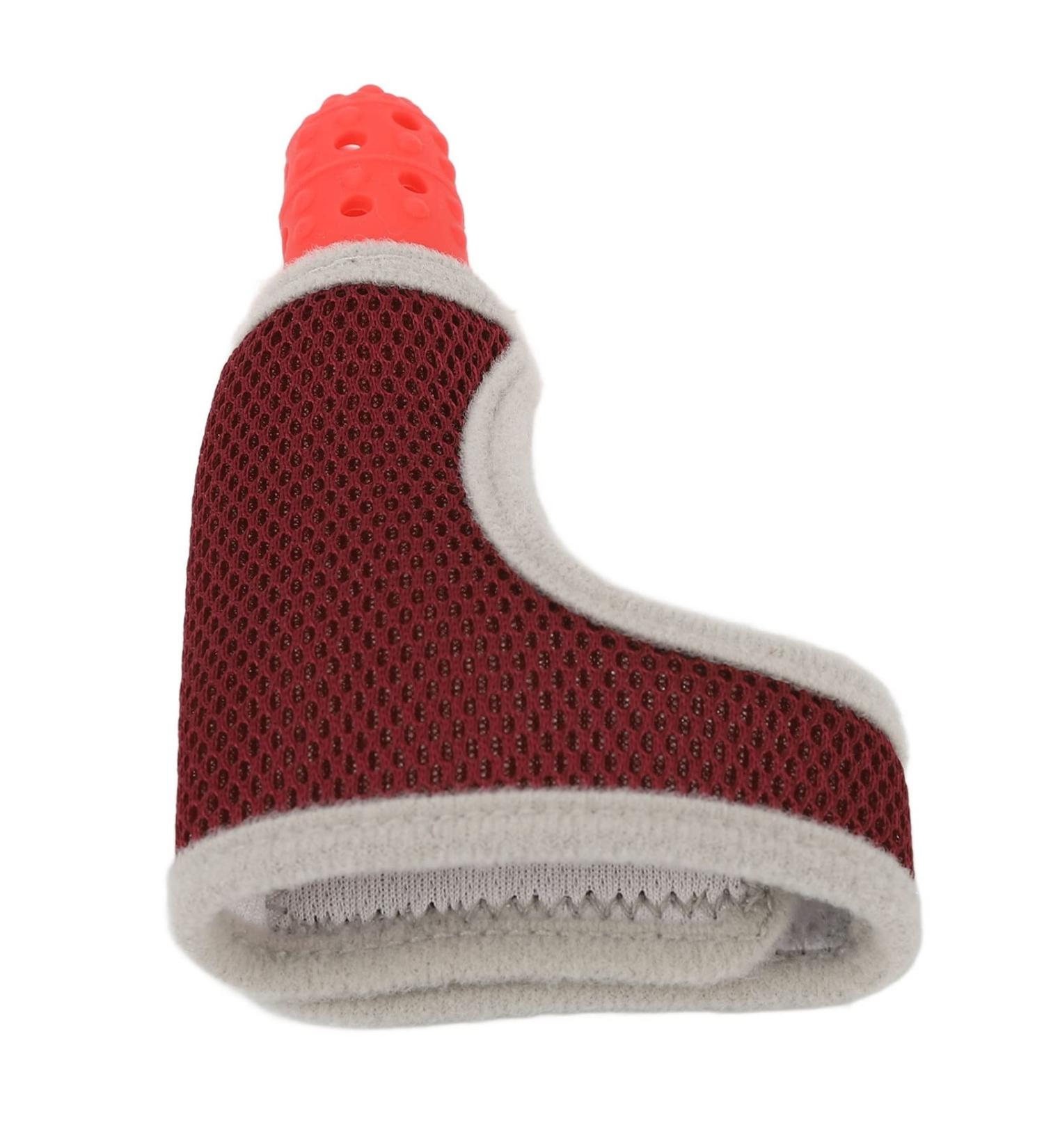 Baby Daumenlutsch Finger Protection Glove - Silicone Breathable & Adjustable Suction for Toddlers - Red - Buy Online on GoSupps.com