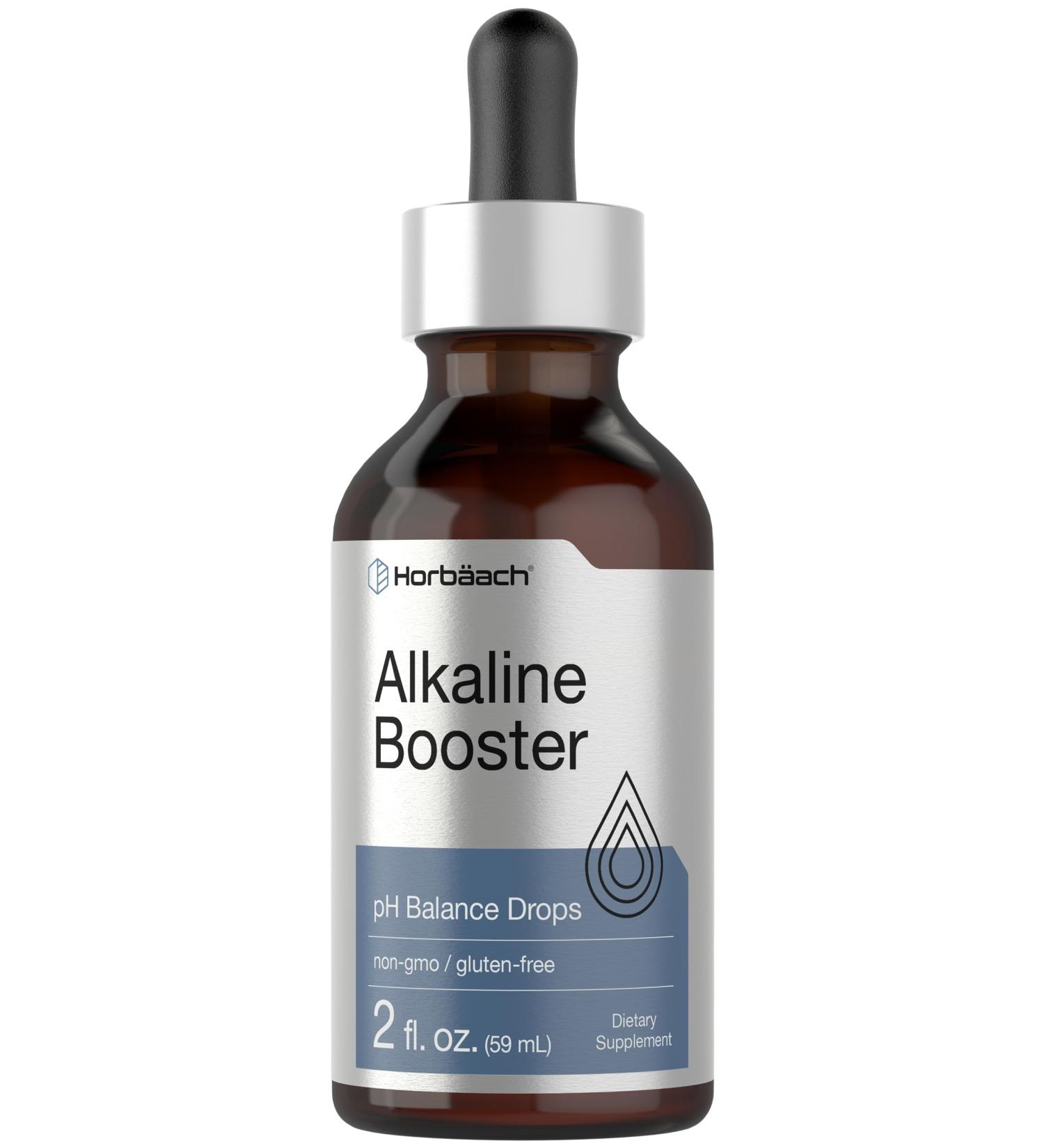 Horbaach Alkaline Water Drops | 2 fl oz | pH Balance Supplement | Booster with Minerals | Non-GMO & Gluten Free - Buy Online on GoSupps.com