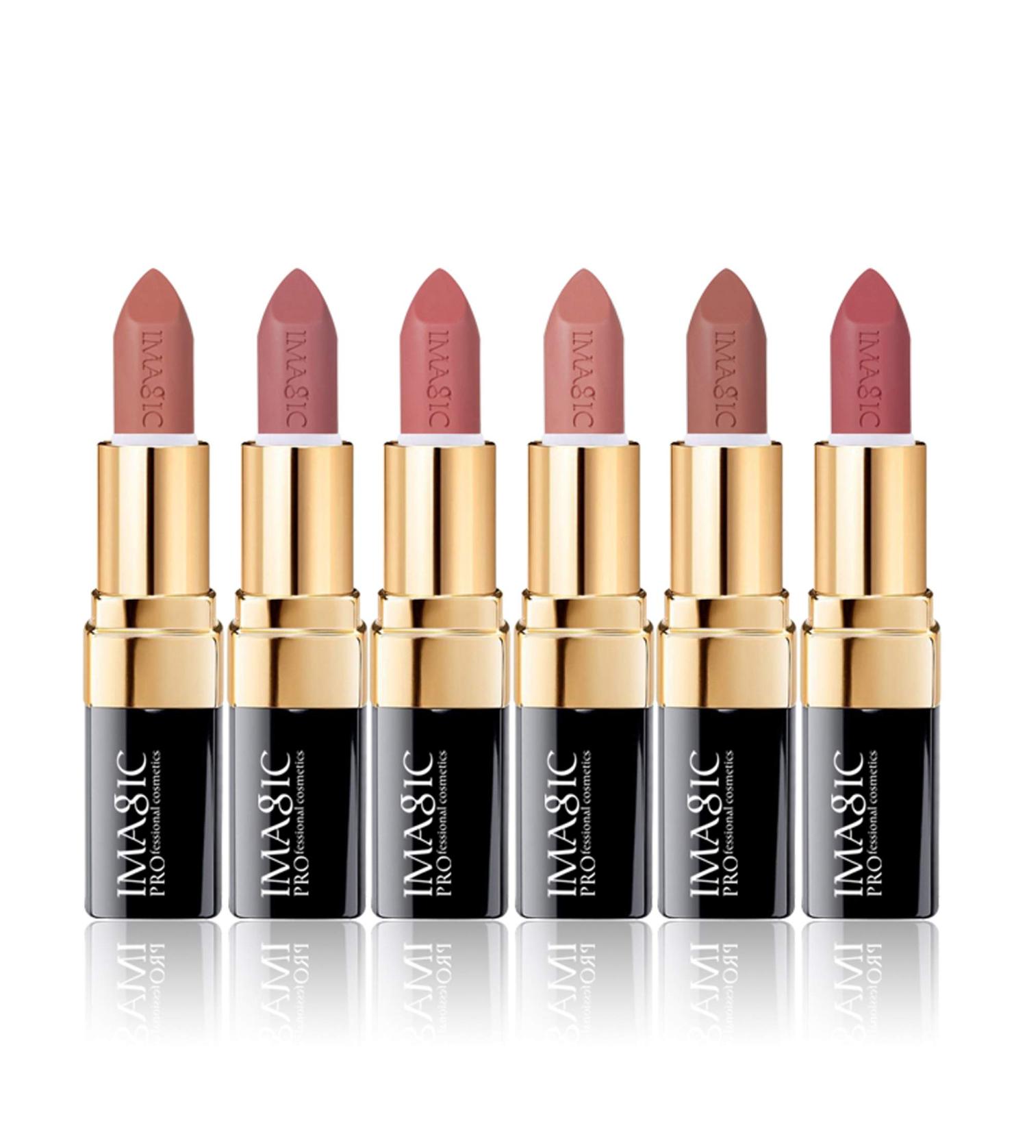 CCbeauty 6 Colors Matte Lipsticks Set for Women - Long-Lasting & Moisturizing, Nude & Natural Shades - Perfect Valentine's Day Gift for Her - Buy Online on GoSupps.com