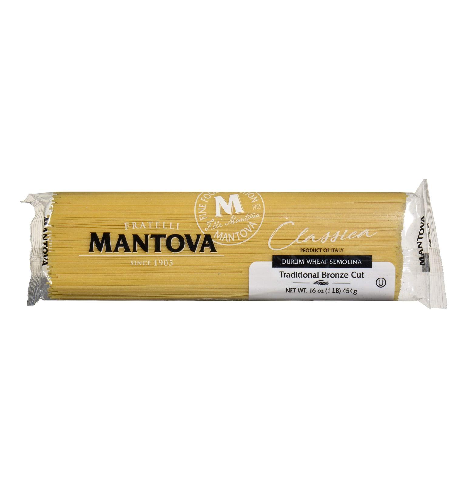 Mantova Italian Bronze Die Angel Hair Pasta - 100% Durum Wheat Semolina - 16 Oz (Pack Of 6) - Product Of Italy - Buy Online on GoSupps.com