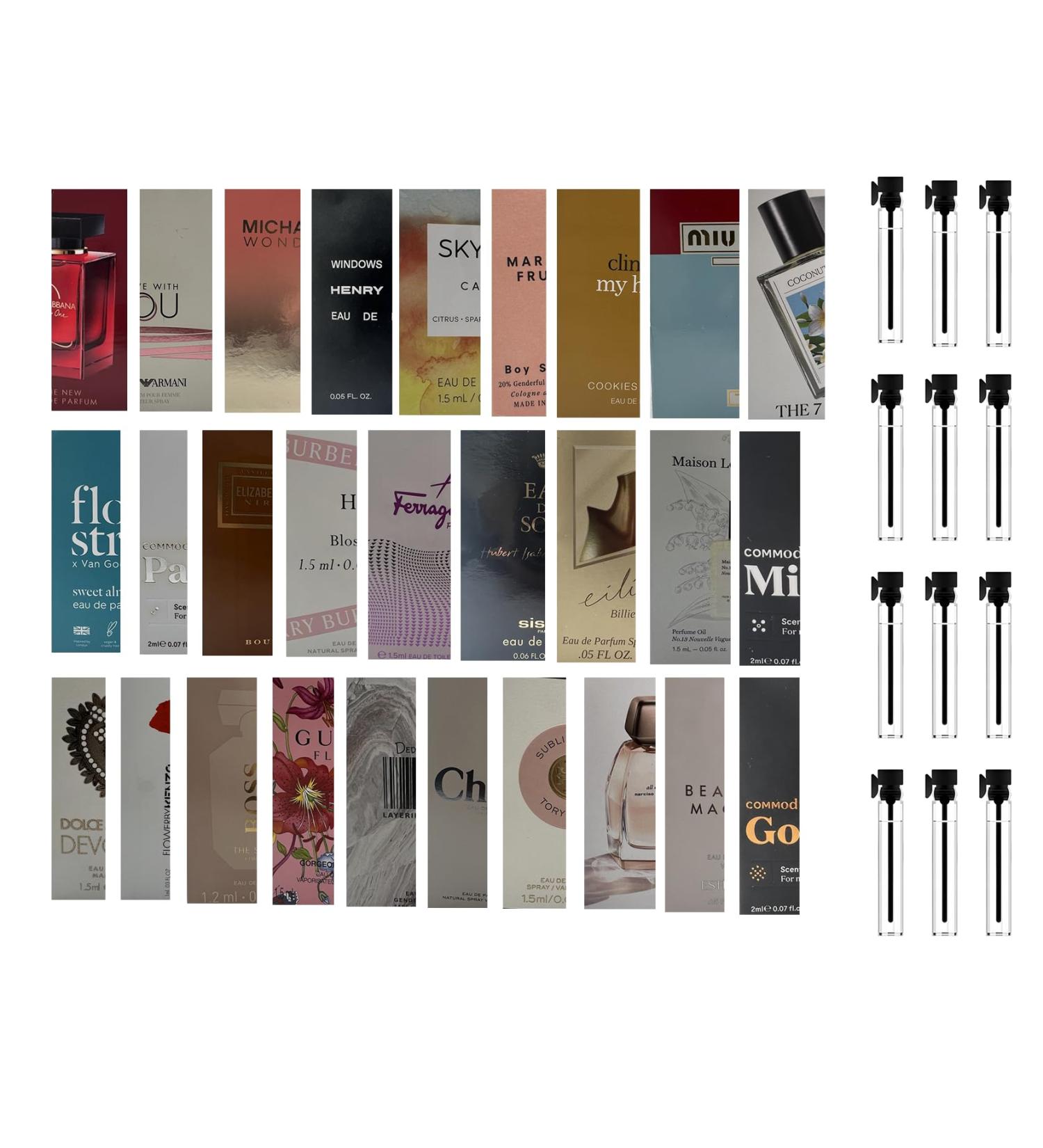 Women's Designer Fragrance Perfume Sampler Set 12 Luxury Fragrance Vials Perfect for Travel - Buy Online on GoSupps.com