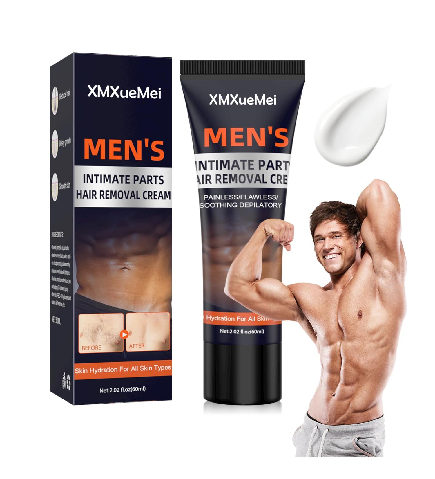 Buy Painless Hair Removal Cream for Men | Fast & Effective Depilatory Cream for All Skin Types - Underarm Legs Chest Back & Arms - Buy Online on GoSupps.com