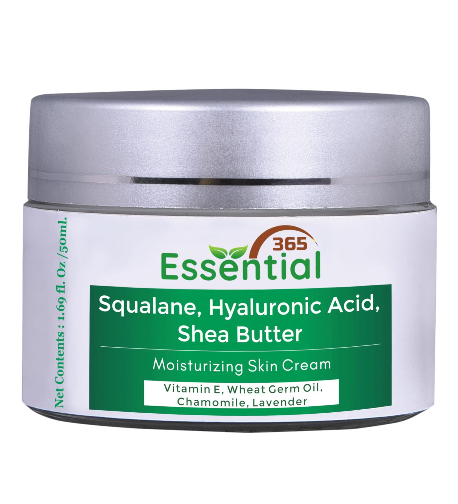 Hyaluronic Acid Face Cream | Squalane & Moisturizer with Argan Oil Shea Butter & More | 1.7Oz (50ml) - Shop Internationally - Buy Online on GoSupps.com