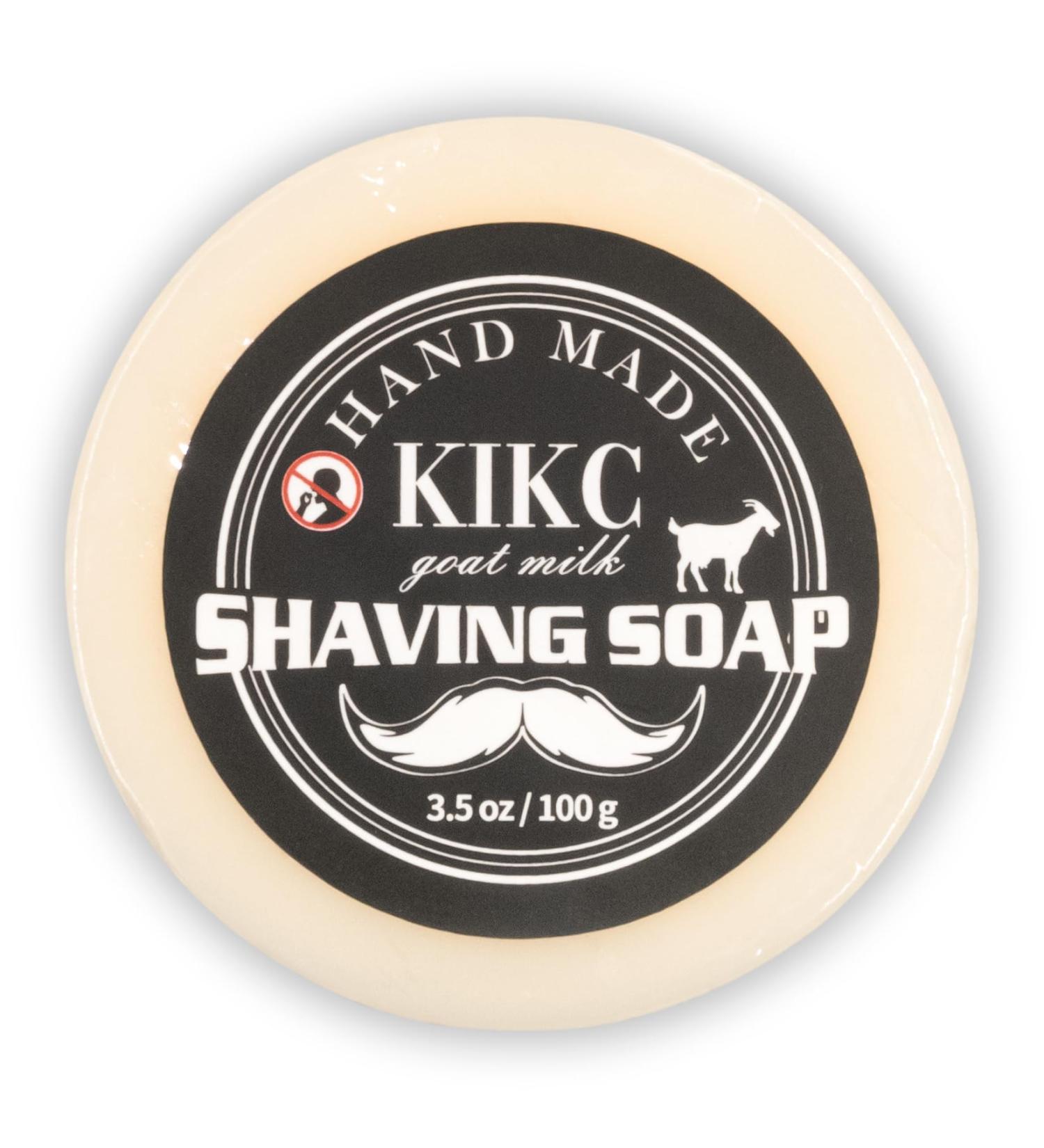 Buy Goat Milk Scented Shaving Soap for Men - 3.5oz Wet Shave Soap - International Shipping Available - Buy Online on GoSupps.com