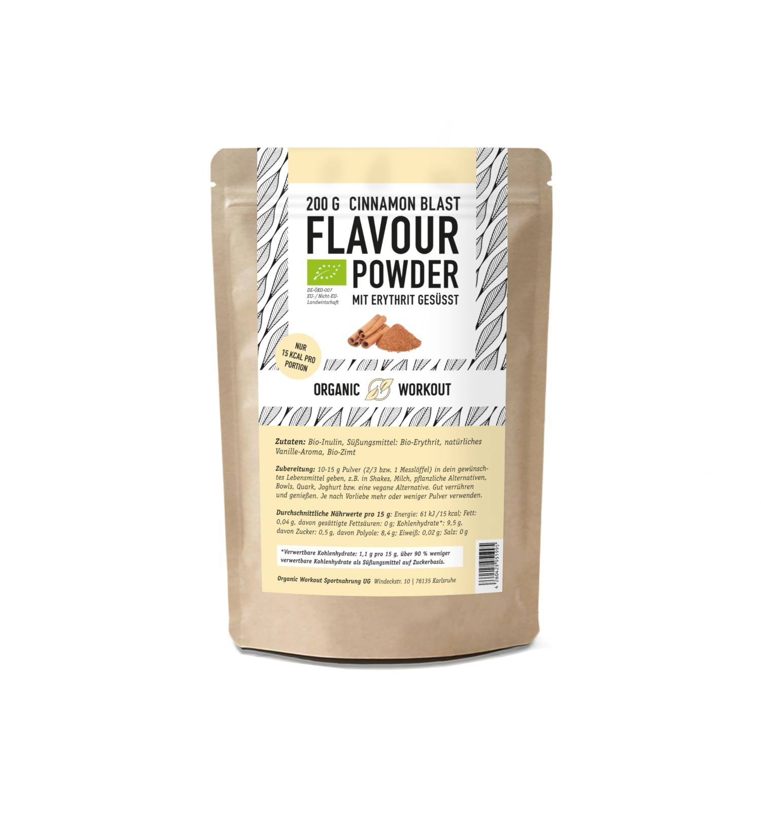 Organic Cinnamon Taste Powder - Delicious Sweetness for Food & Drinks - No Artificial Sweeteners - Versatile Flavor Powder for Healthy Living - 1 Serv. - Buy Online on GoSupps.com