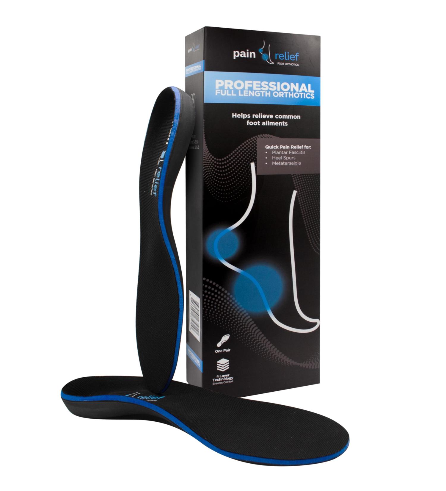 Buy Full Length Orthotics for Quick Relief - Plantar Fasciitis Heel Spurs & Metatarsalgia - Men's Size 14-15 - International Shipping - Buy Online on GoSupps.com