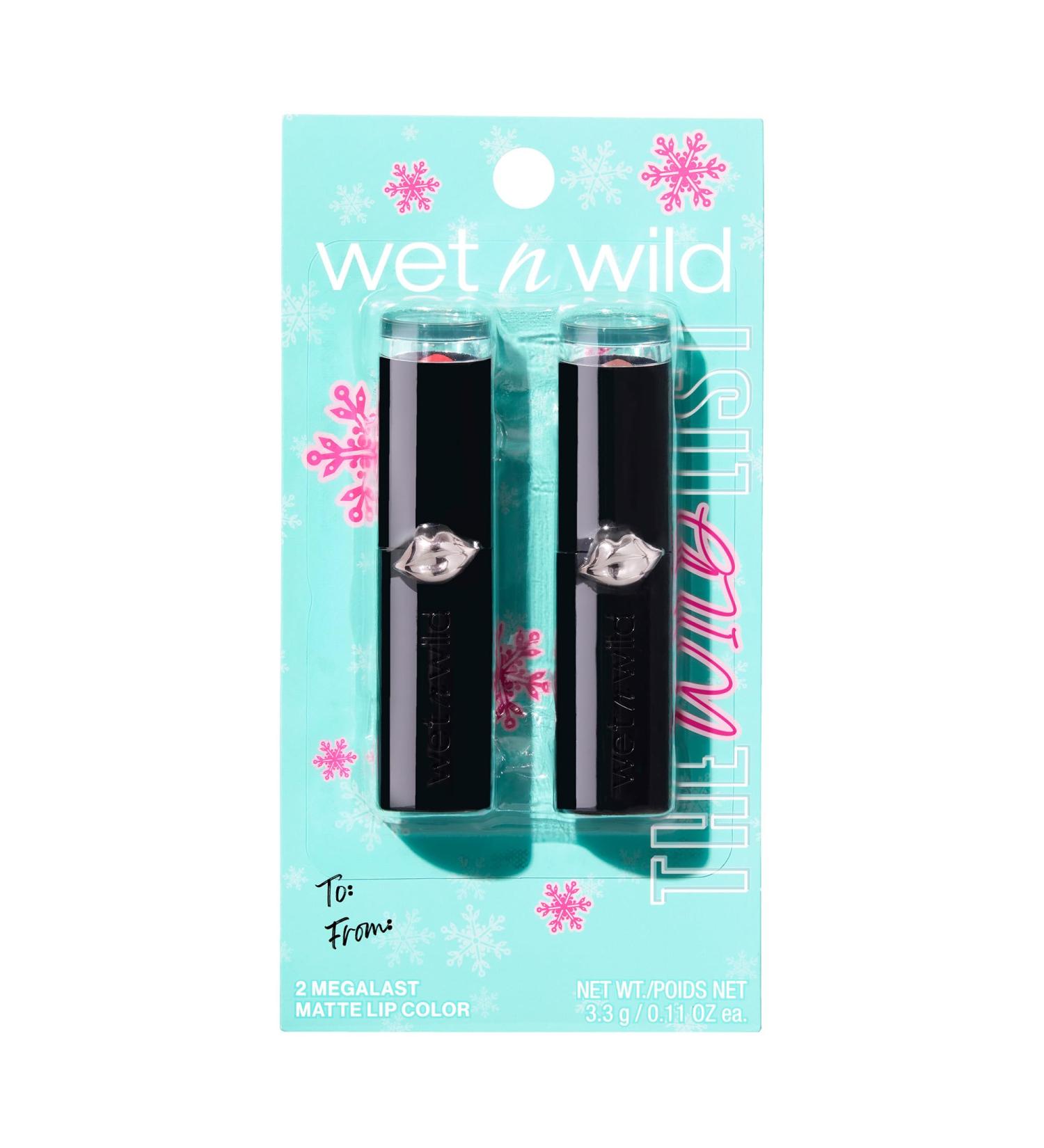 Buy Wet n Wild The Wild List Mega Last Matte Duo - Stoplight Red & Mochalicious | Perfect Holiday Gift Sets & Stocking Stuffers | International Shipping Available - Buy Online on GoSupps.com
