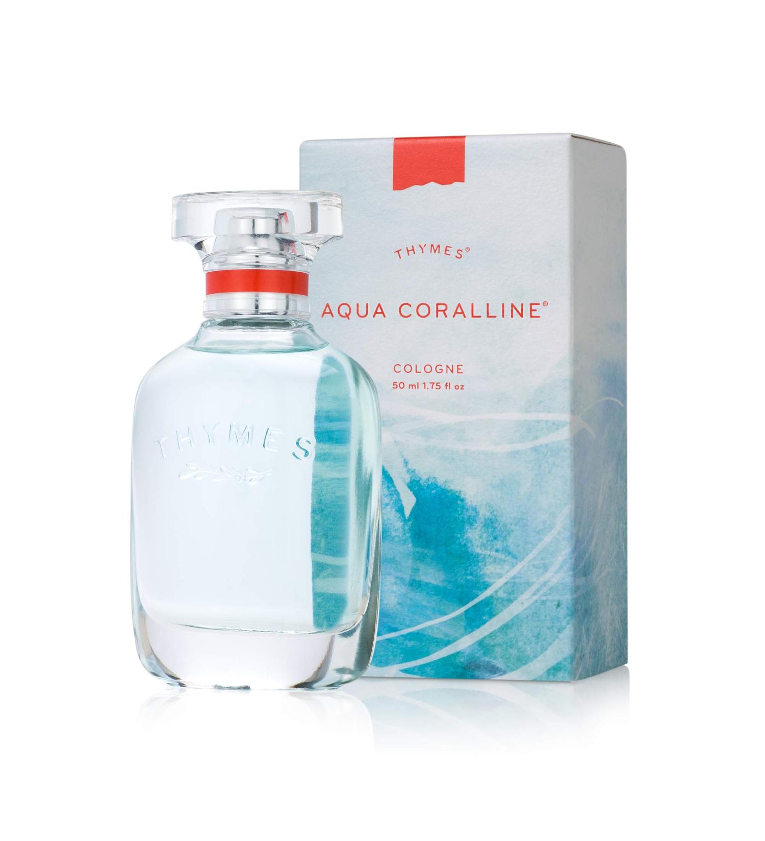 Thymes - Aqua Coralline Cologne - Refreshing Beach Fragrance - 1.75 oz Aqua Coralline 1.75 Fl Oz (Pack of 1) - Buy Online on GoSupps.com