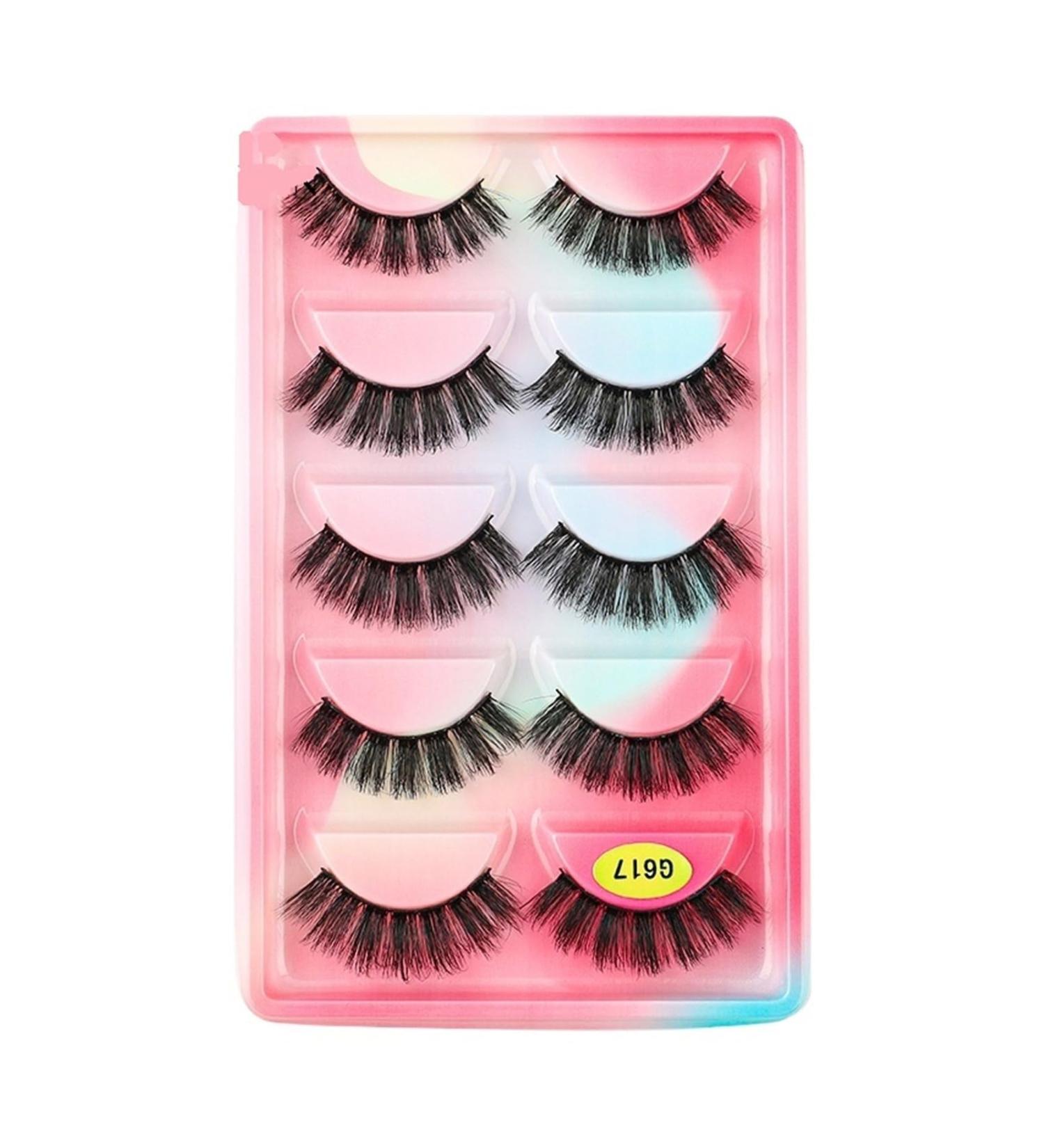 UAMOU Mink Lashes Bulk 5 Pair Natural Long Faux Cils Cilios Mink 3D False EyeLashes Makeup Fluffy Eye Lashes maquillaje Cheerfully (Color : G617CS Size : 30 BOXES (150 pairs)) - Buy Online on GoSupps.com