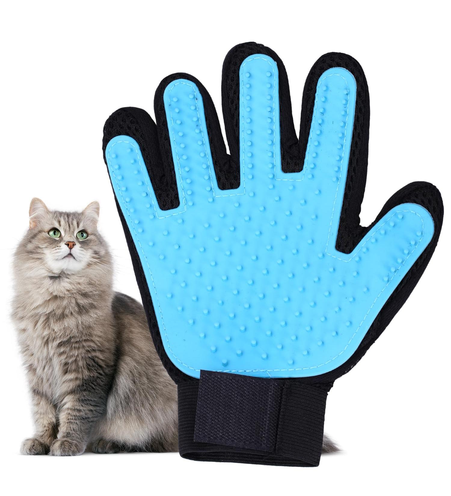 Efficient Pet Glove Brush for Cats & Dogs - Dual-Sided Hair Remover & Massager | Aruicheng - Buy Online on GoSupps.com